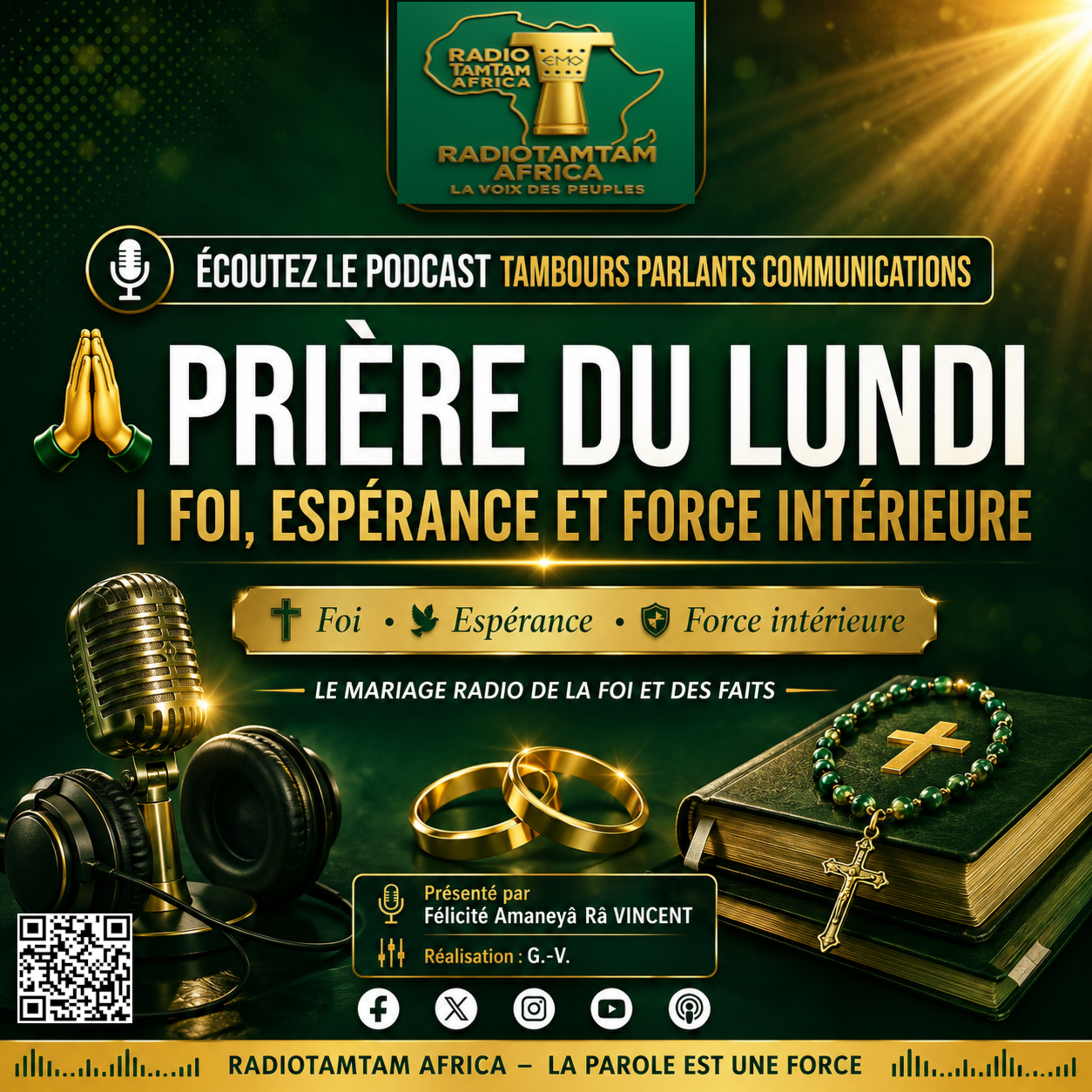 TAMBOURS PARLANTS COMMUNICATIONS Une armure spirituelle pour le lundi75