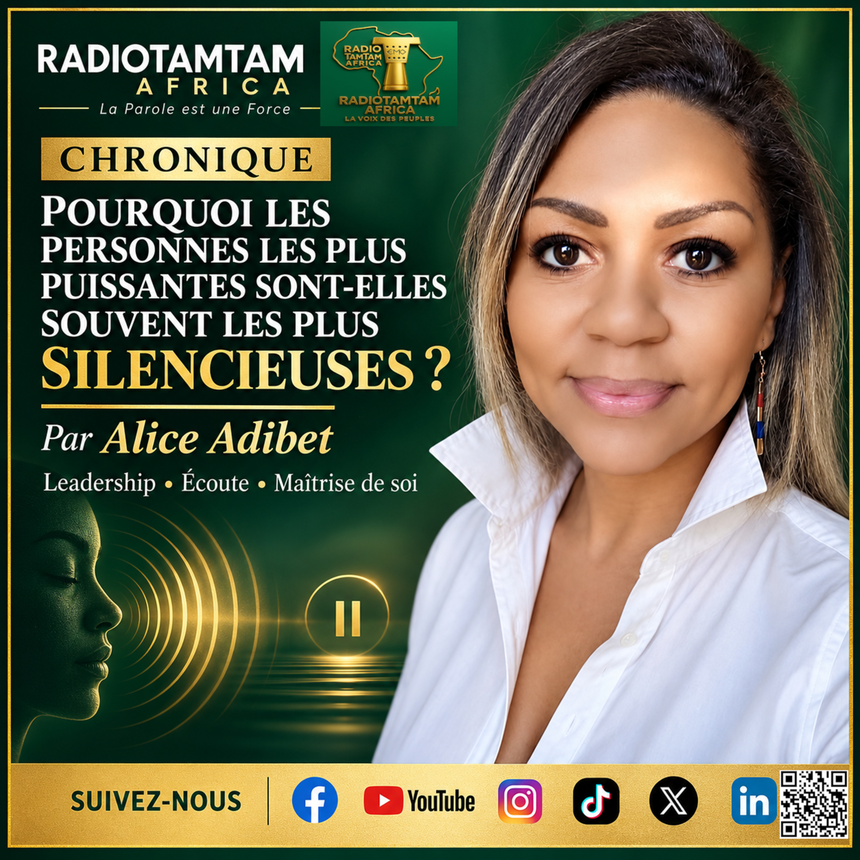 TAMBOURS PARLANTS COMMUNICATIONS Le silence ce signal de puissance85
