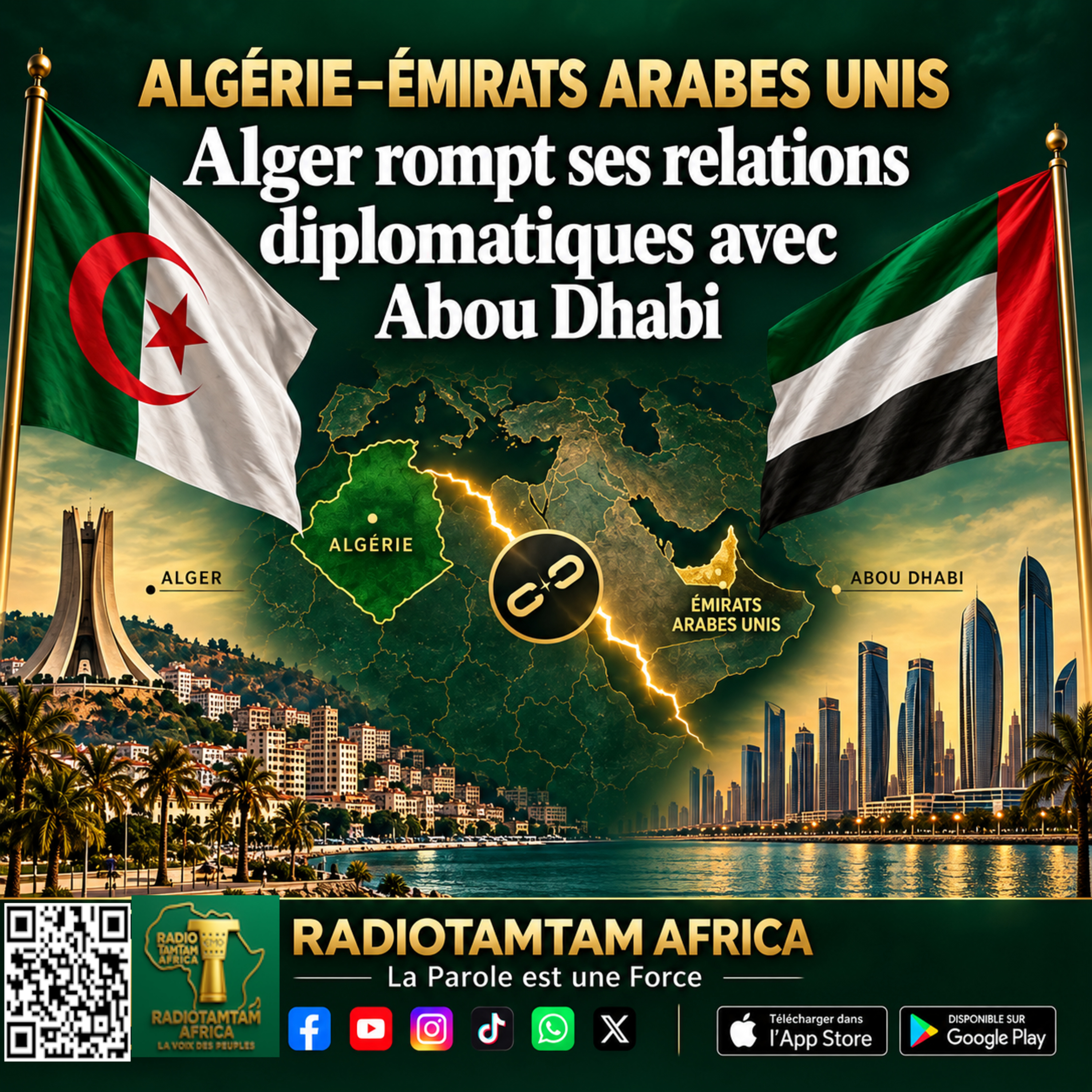 TAMBOURS PARLANTS COMMUNICATIONS LAlgérie ferme la porte aux Émirats92