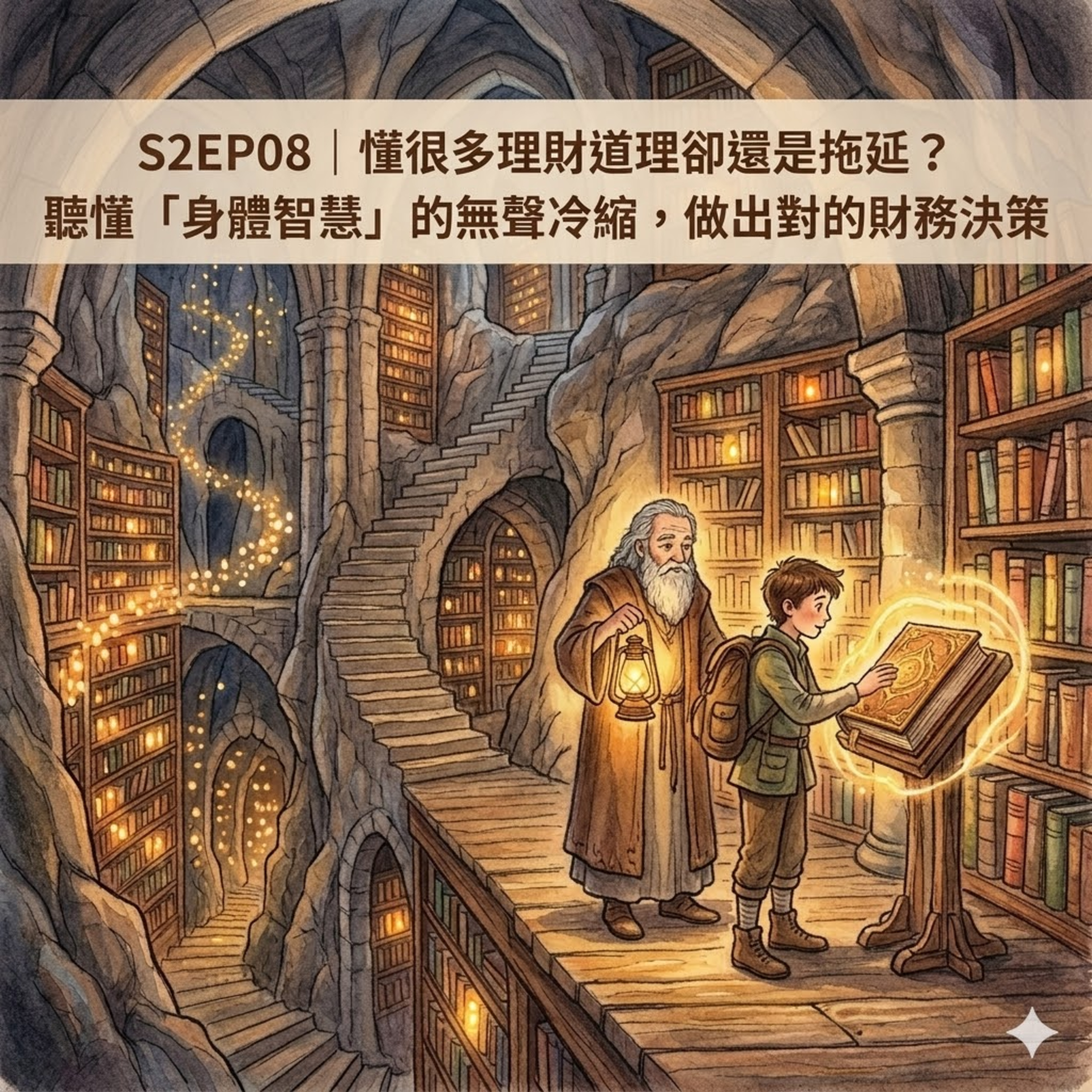 S2EP08｜【隱喻故事】懂很多理財道理卻還是拖延？聽懂「身體智慧」的無聲冷縮，做出對的財務決策
