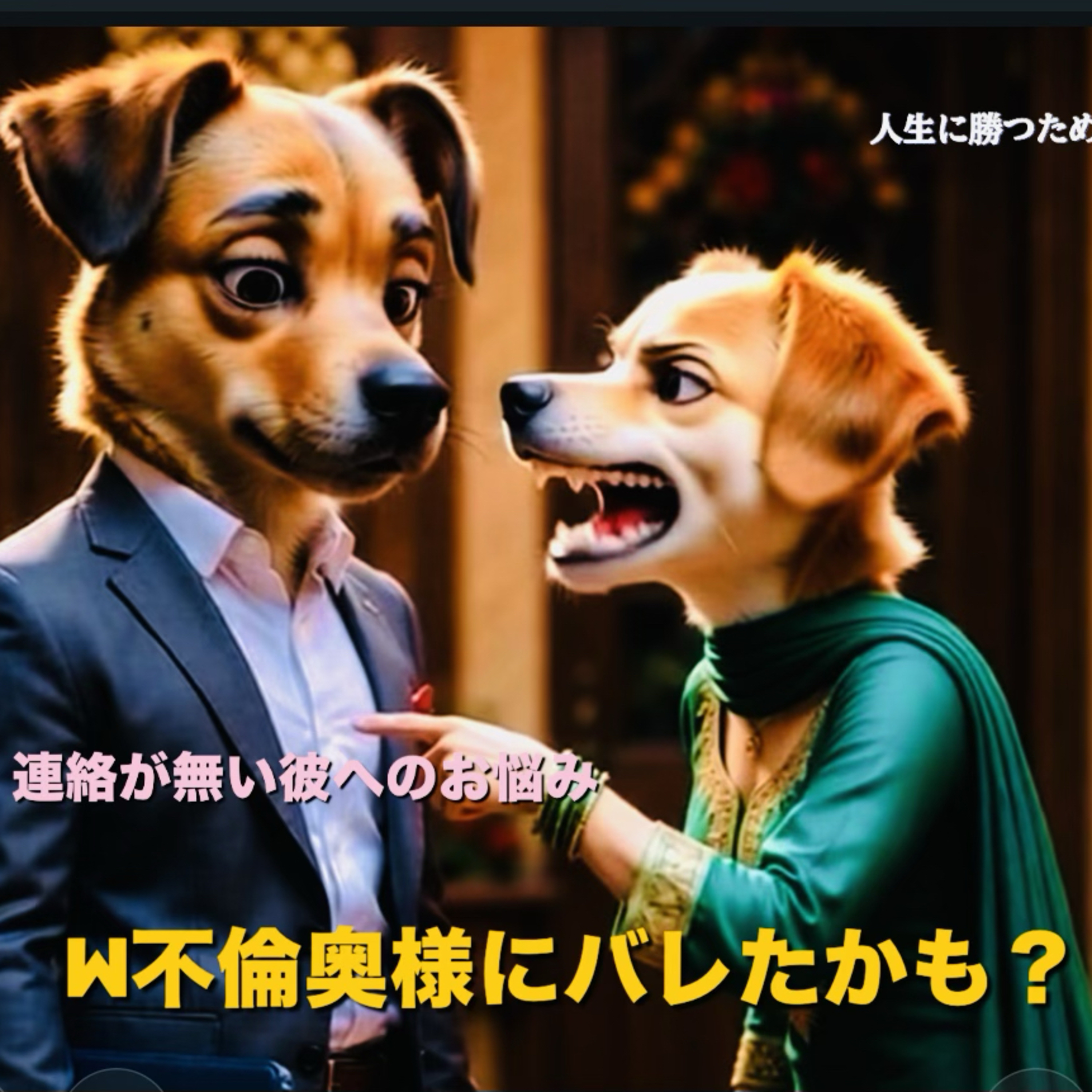 【W不倫】奥様にバレたかも？連絡がない彼へのお悩み “修羅場の可能性?" episode artwork