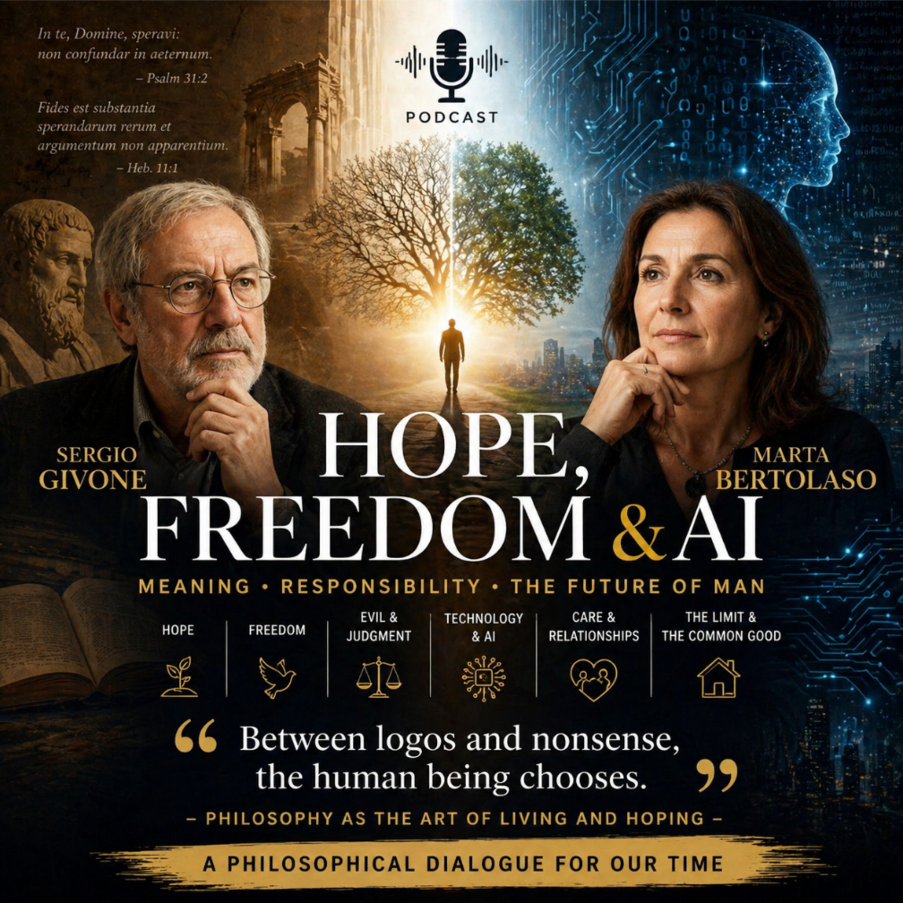 Hope, Freedom, and AI: Philosophical Foundations with Givone & Bertolaso