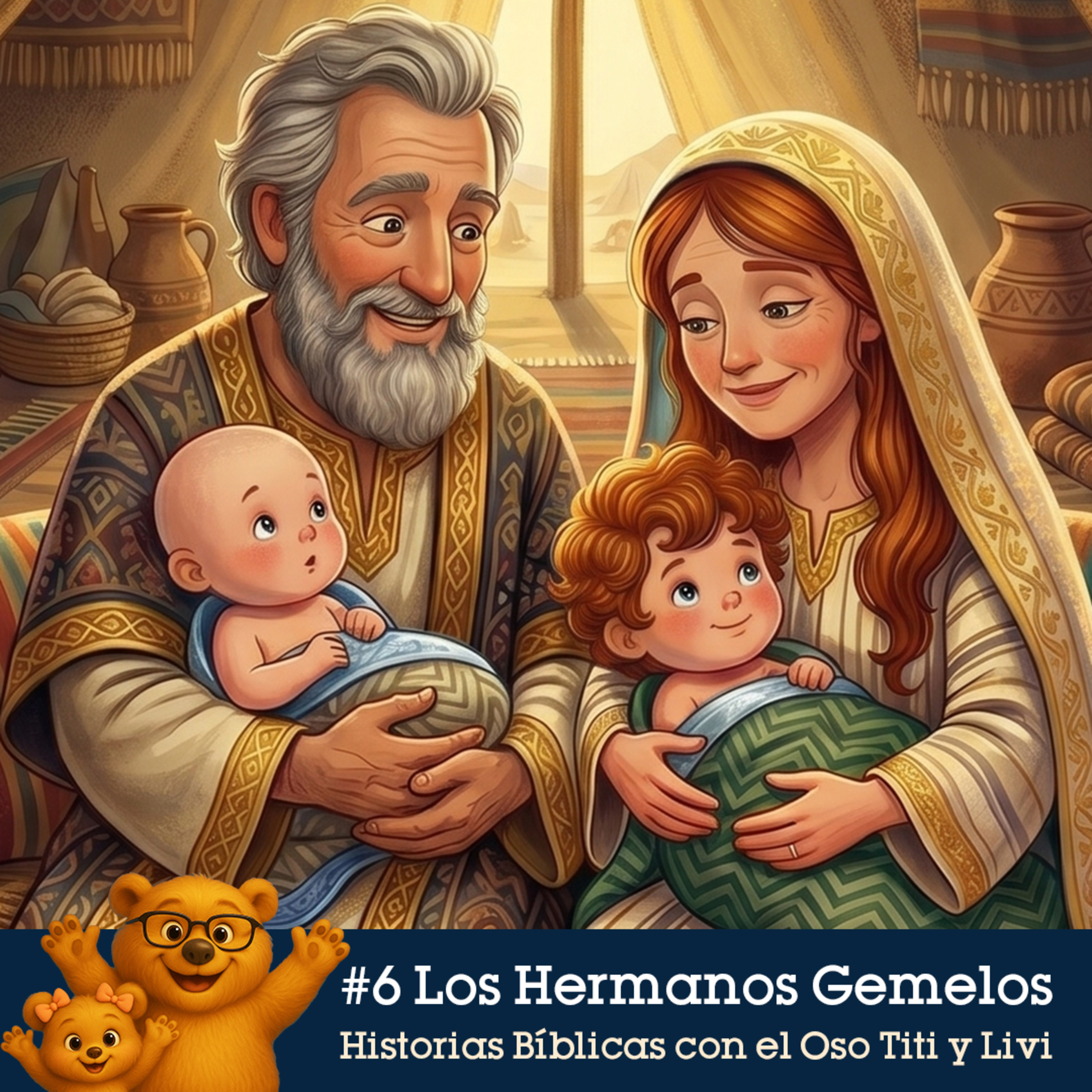 #6 Jacob y Esaú: El Sueño de la Escalera y el Regalo del Perdón (Con el Oso Titi y Livi) episode artwork