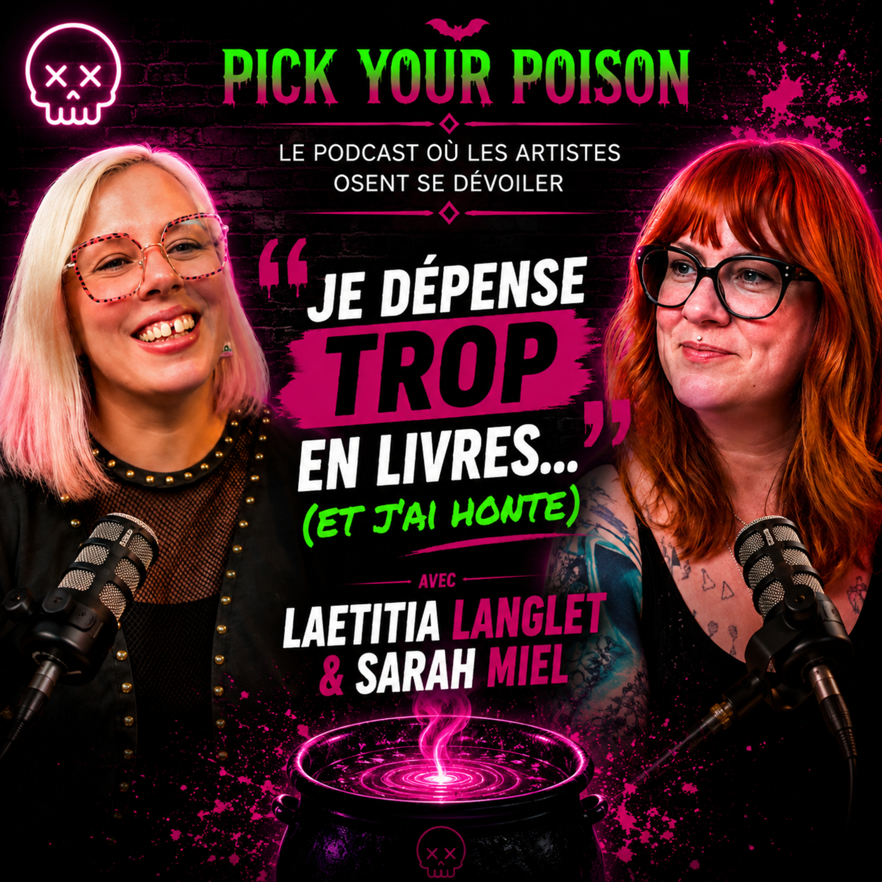 Elle avoue dépenser trop en livres… et parle enfin du syndrome de l’imposteur sans filtre. | Pick Your Poison x Sarah Miel episode artwork