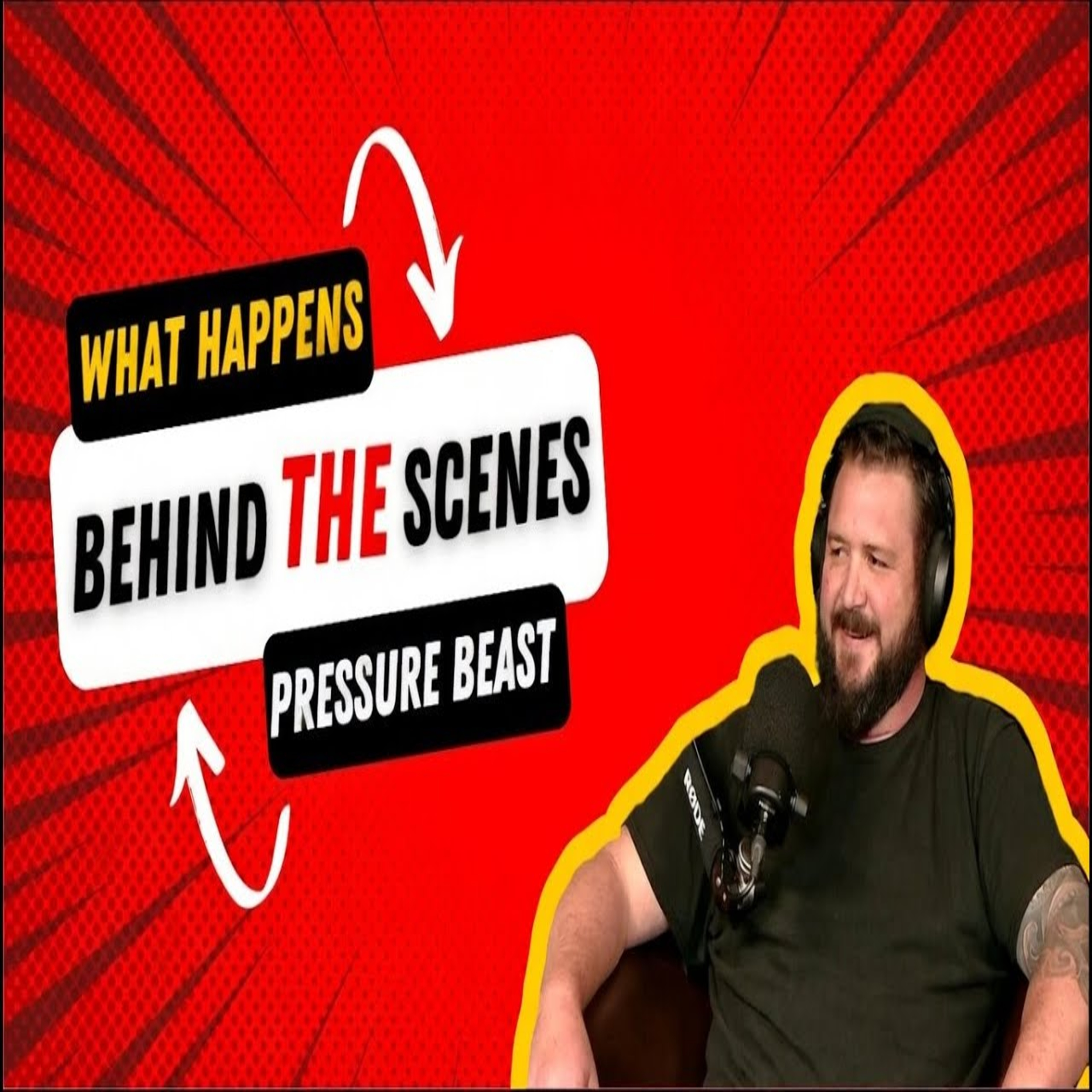 Ever wondered what happens behind the scenes of The Pressure Beast Podcast? episode artwork