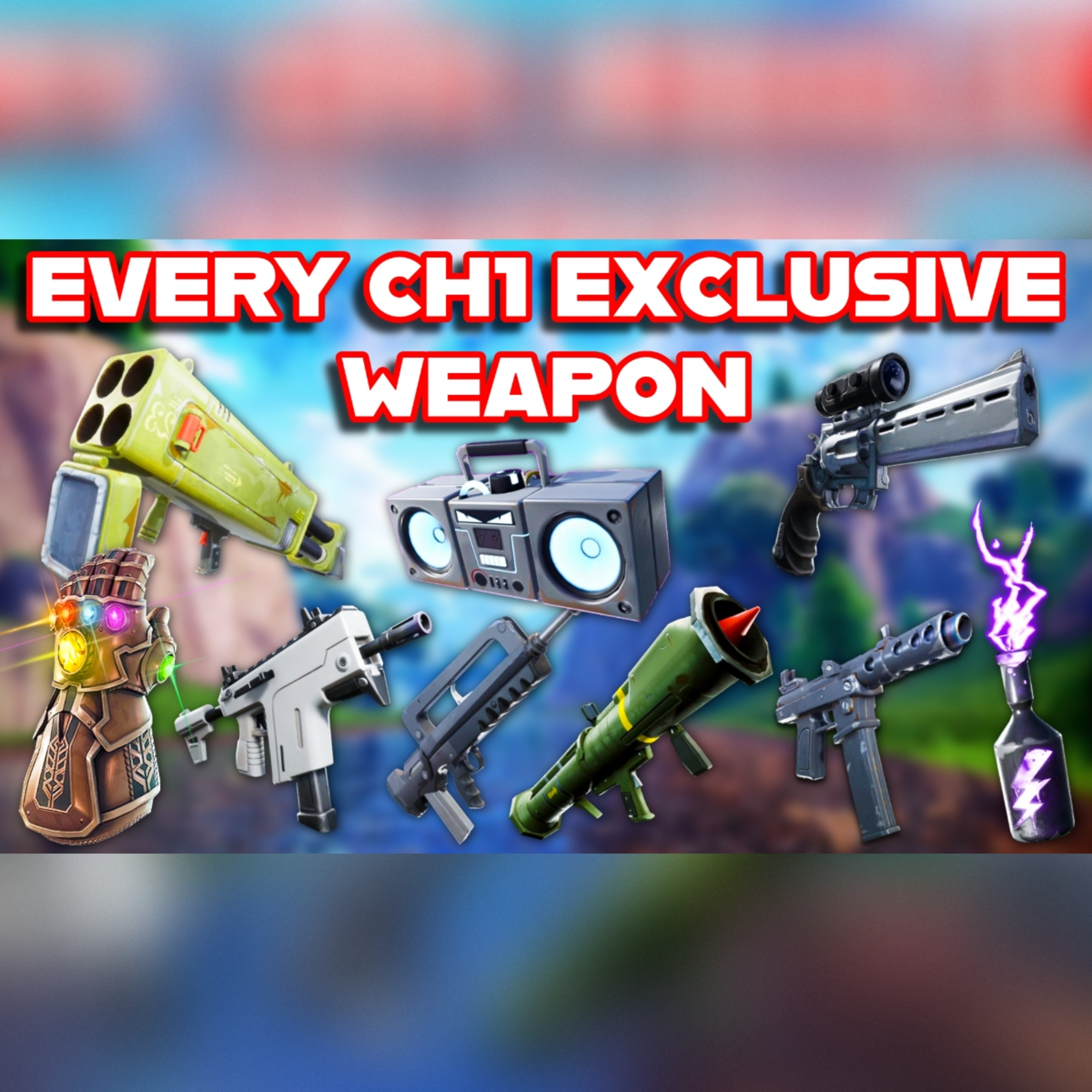 Ranking EVERY CHAPTER 1 EXCLUSIVE WEAPON In FORTNITE From WORST To BEST episode artwork