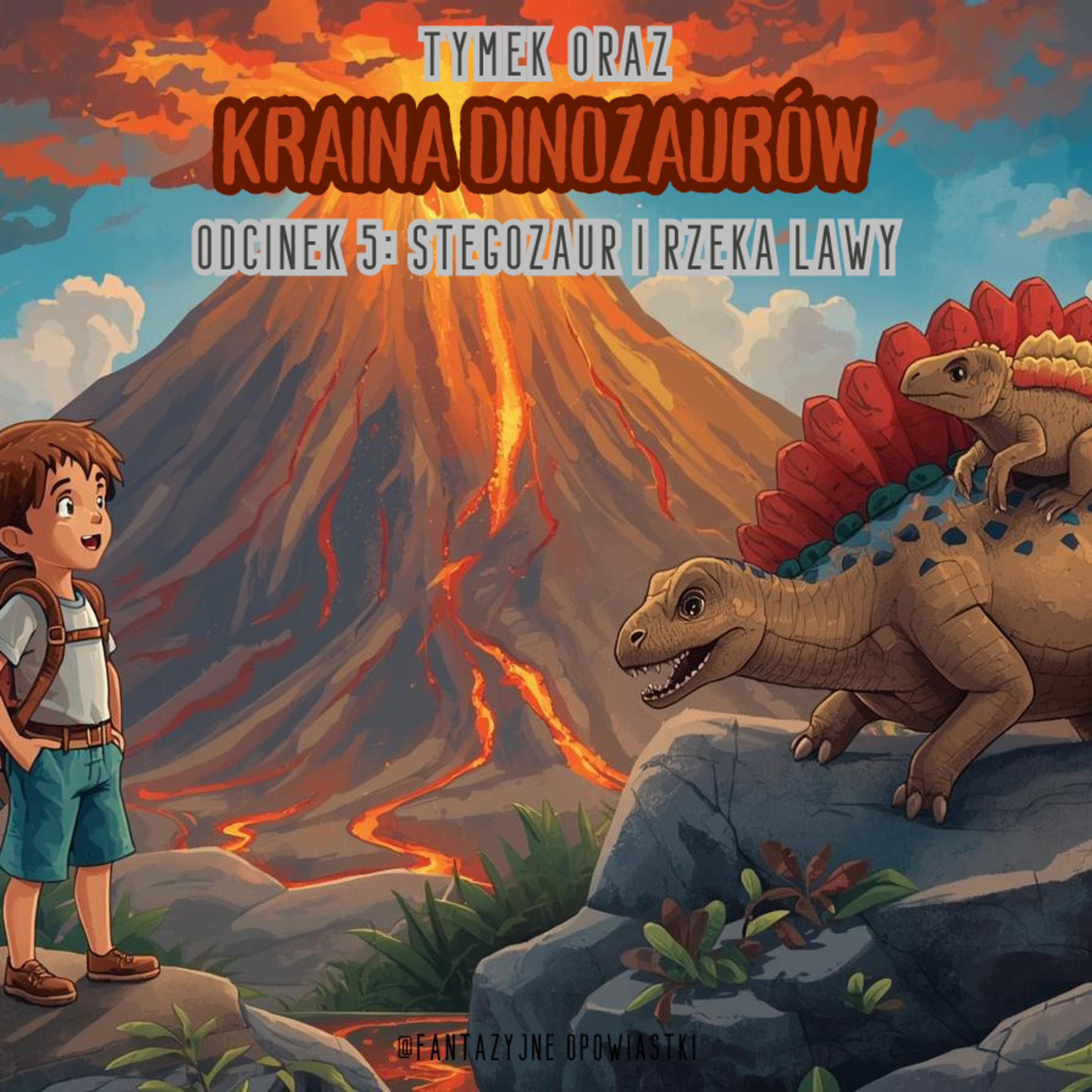 🦕🔥 TYMEK ORAZ KRAINA DINOZAURÓW – ODCINEK 5: STEGOZAUR I RZEKA LAWY episode artwork