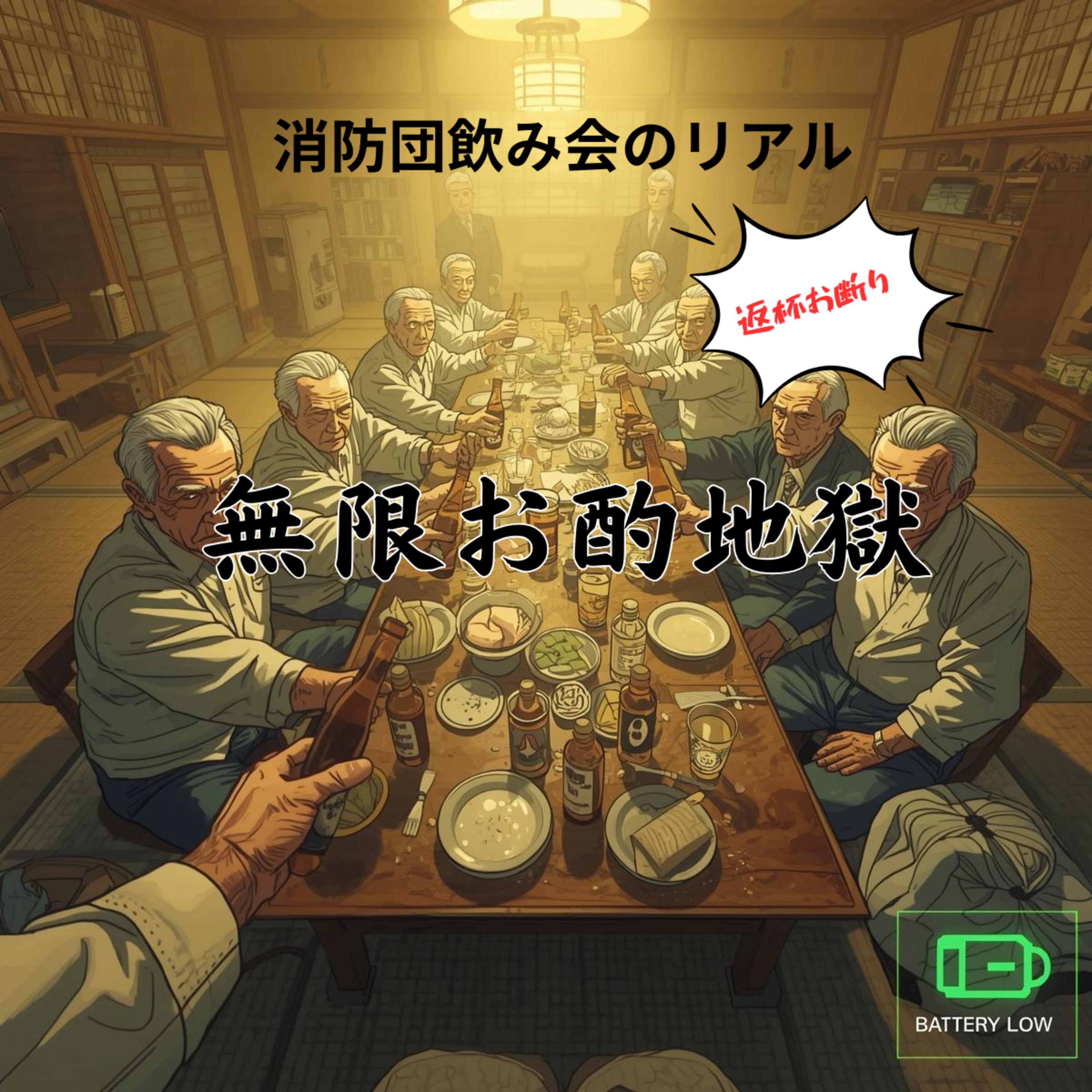 【第5回】消防団の飲み会は、なぜ昭和で時が止まっているのか。元営業マンが教える「アルハラ」回避の演技力。 episode artwork