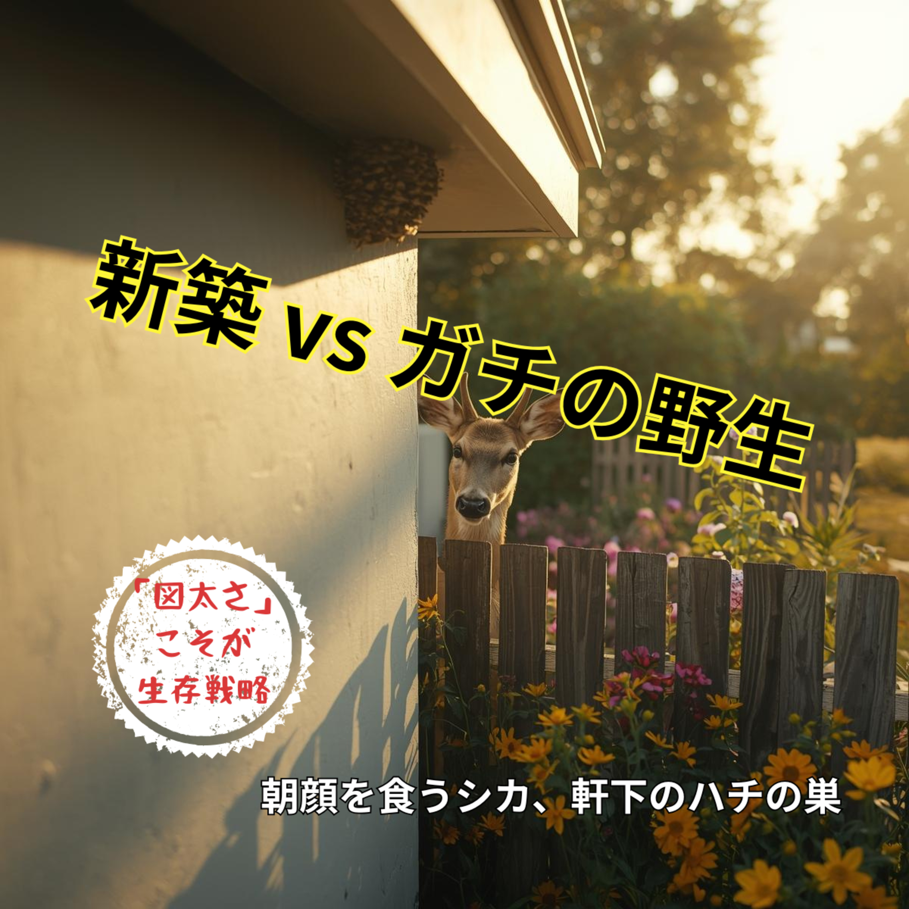 【第8回】新築を建てても、野生は一歩も引いてくれない。マダニの脅威と、朝顔を食うシカとの日常。 episode artwork