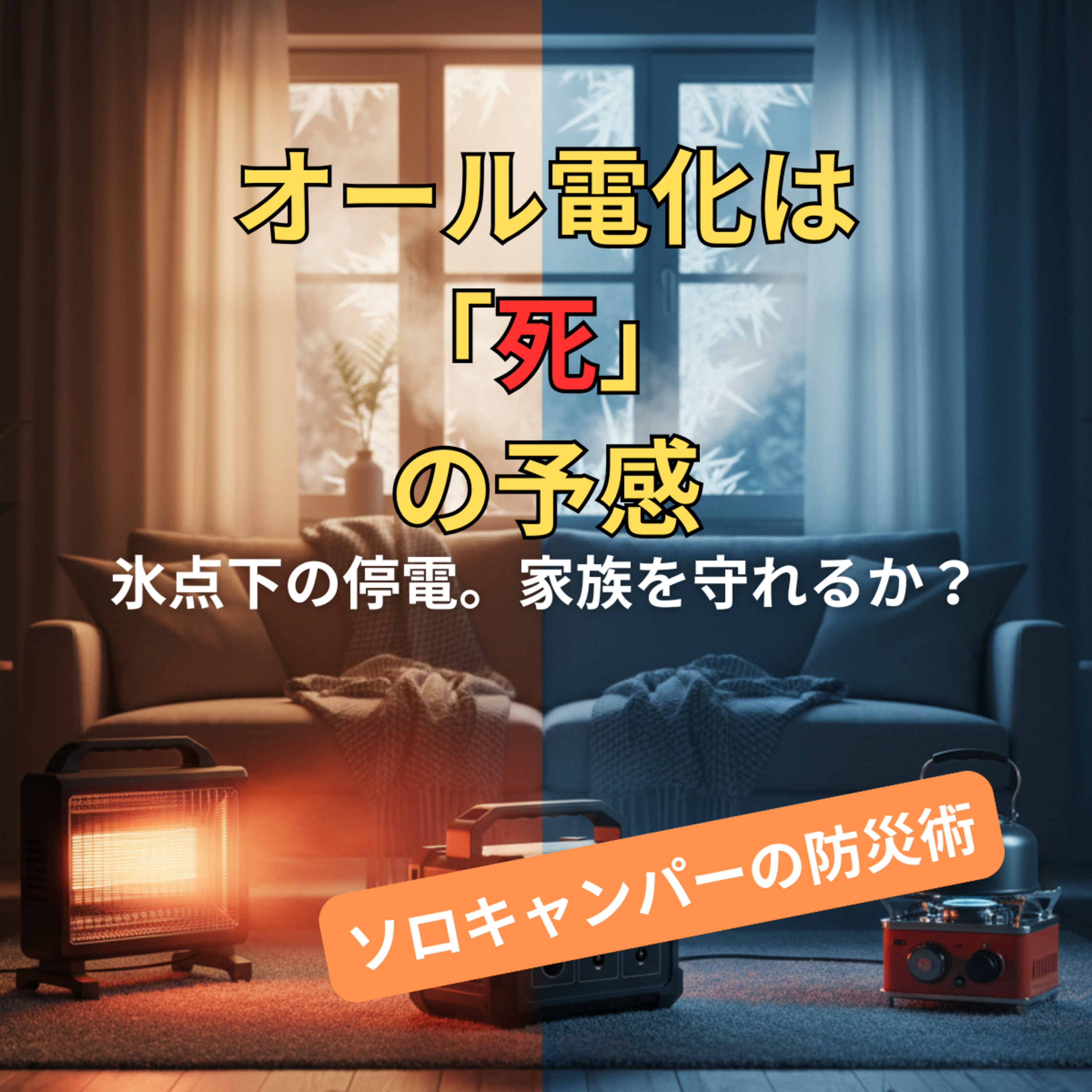 【第10回】オール電化の田舎暮らしは、冬の停電＝即死。「村八分」より恐ろしいインフラ崩壊に備える、ソロキャンパーの生存戦略。 episode artwork
