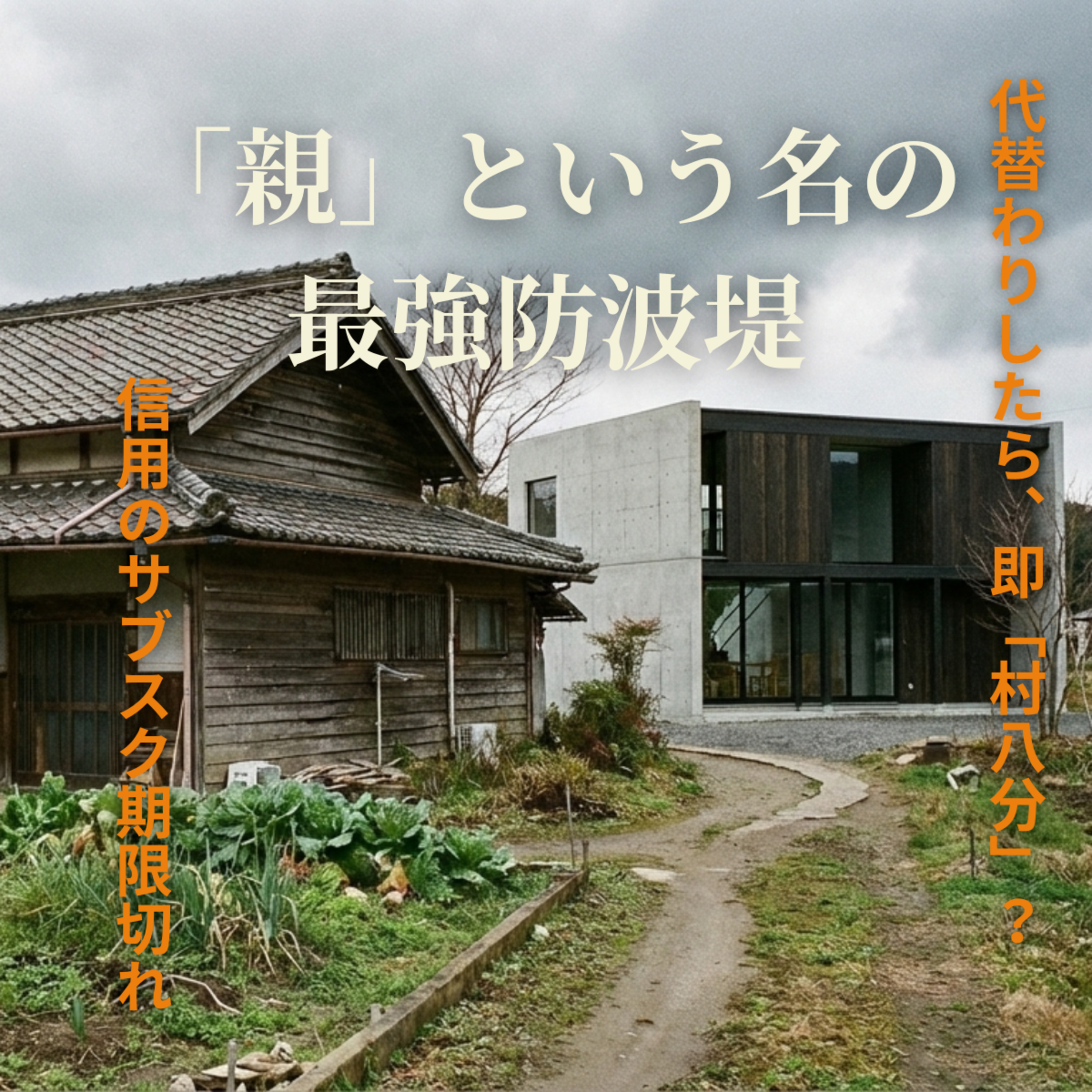 【第11回】最強の防波堤「父母」の不在。僕の平穏な田舎暮らしが、数年後に「崩落」するかもしれない理由。 episode artwork