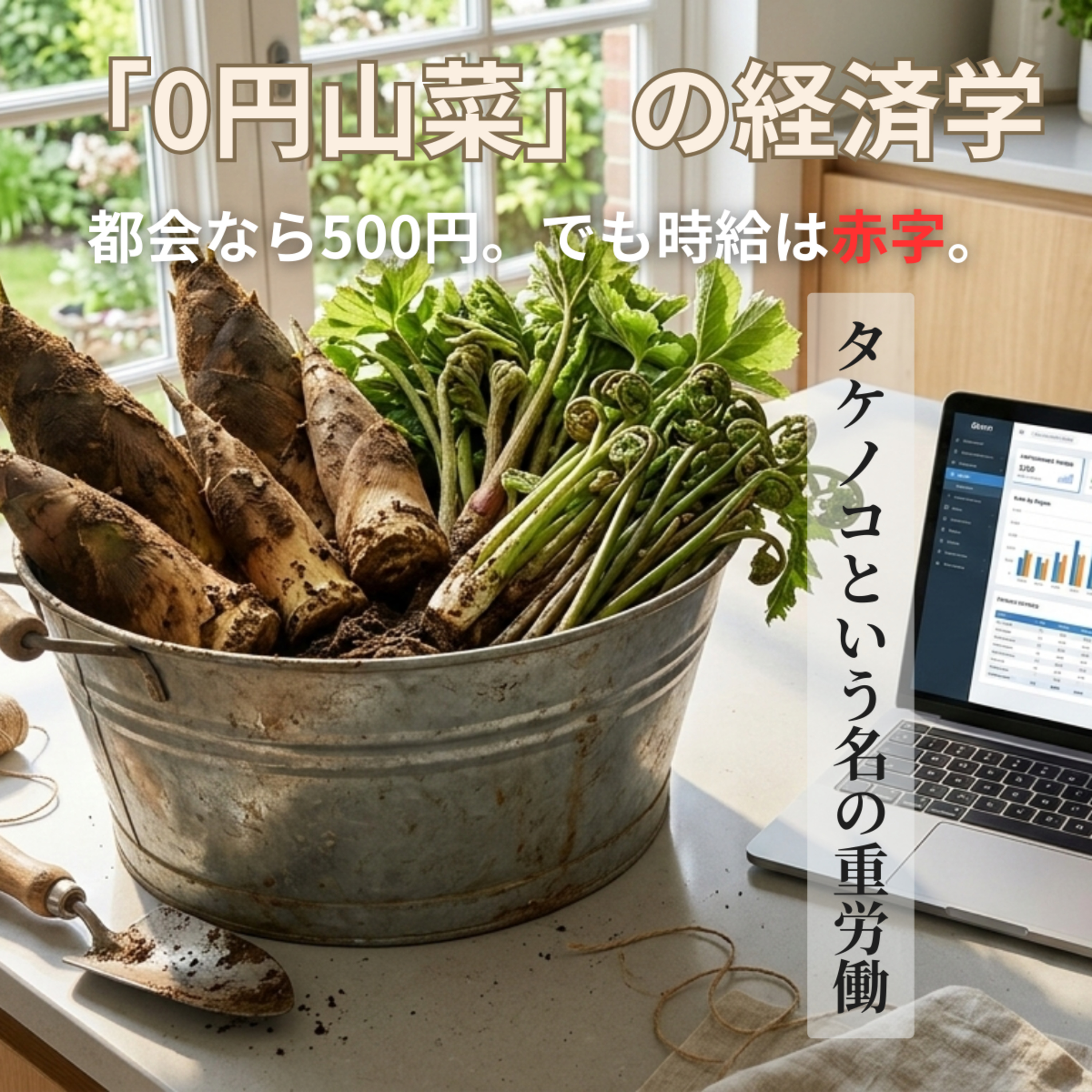 【第13回】都会なら1パック500円。庭に生える「タダの山菜」を時給換算してみたら、驚愕の赤字だった話。 episode artwork