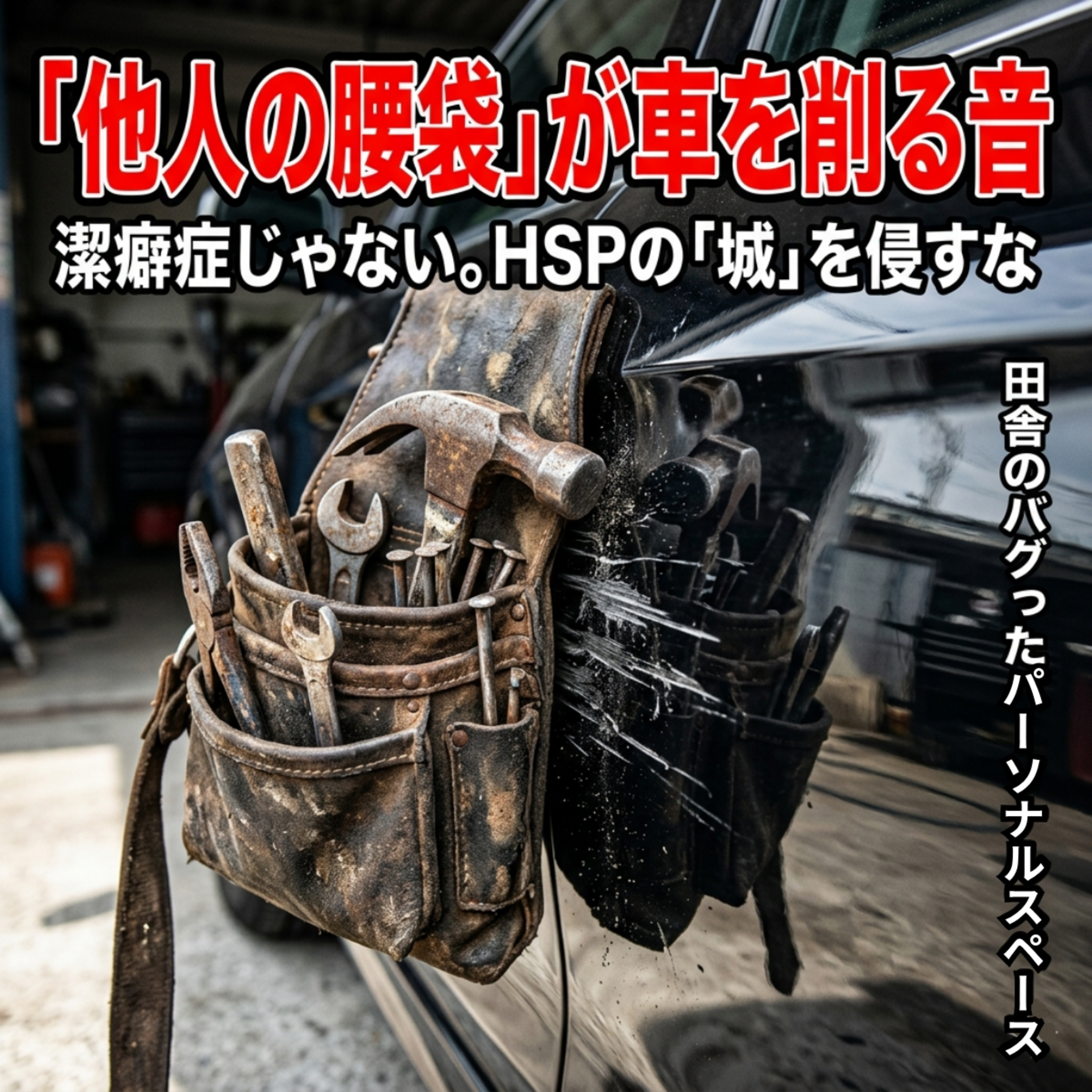 【第21回】他人の「腰袋」が車を削る音。田舎のバグったパーソナルスペースと、HSPの「城」を死守する境界線防衛戦。 episode artwork