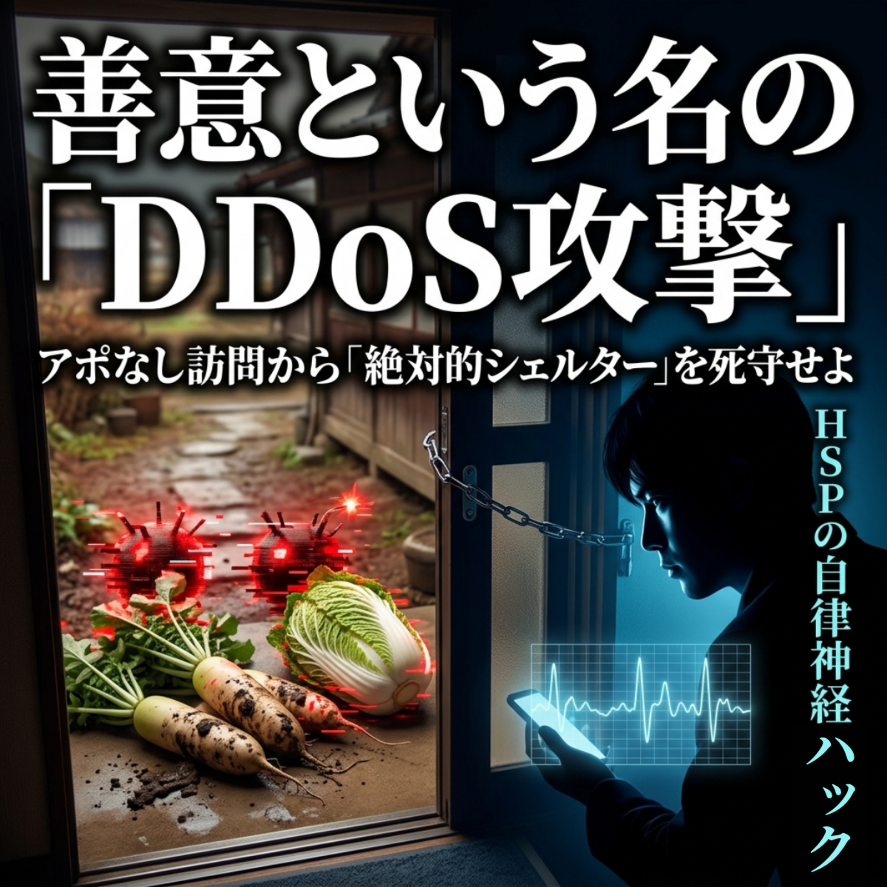 【第24回】善意という名の「DDoS攻撃」。田舎のアポなし訪問からHSPの”絶対的シェルター”を死守する物理・心理ハック。 episode artwork