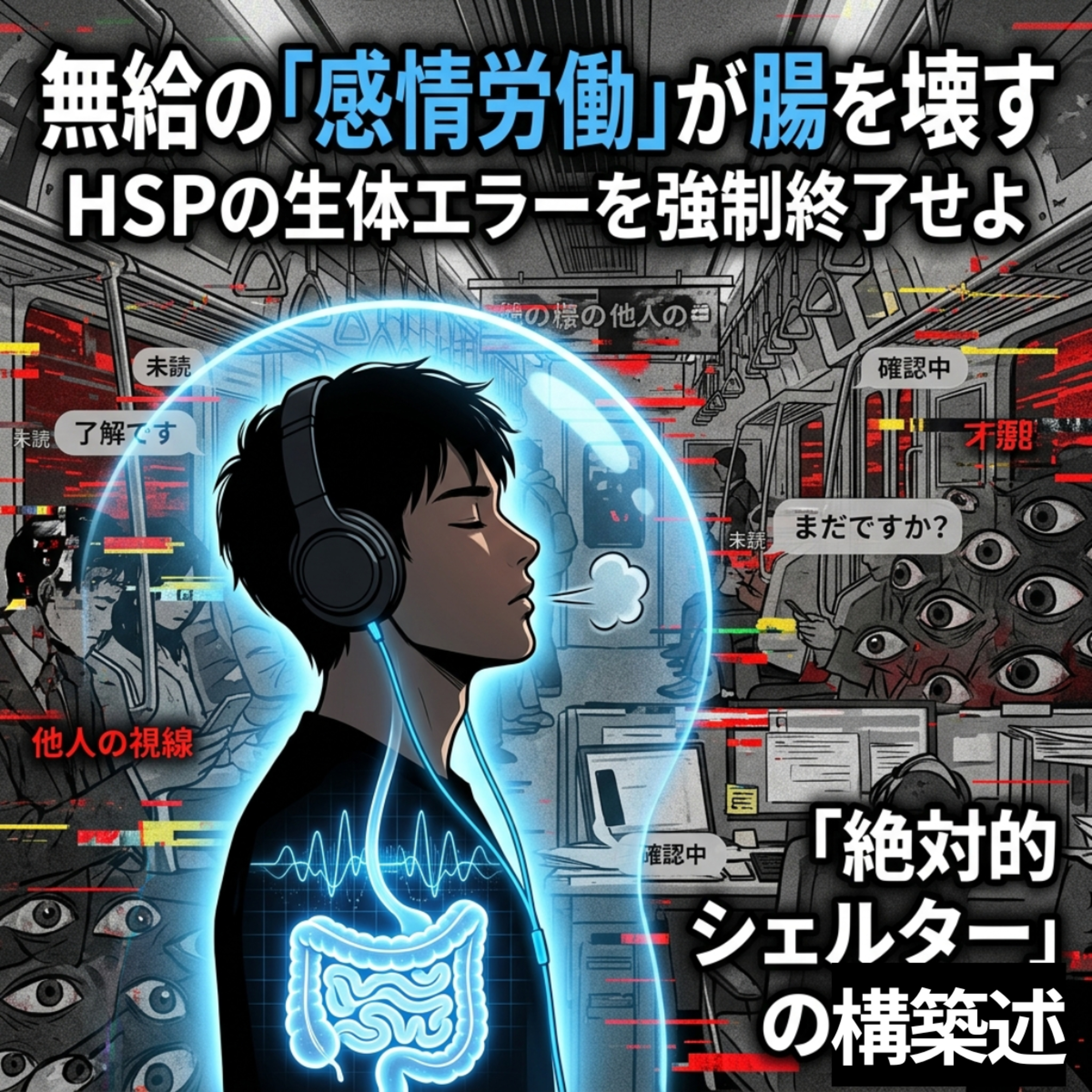 【第25回】無給の「感情労働」が腸を破壊する。HSPの生体エラーを強制終了し、絶対的シェルターを築くステルス戦略。 episode artwork