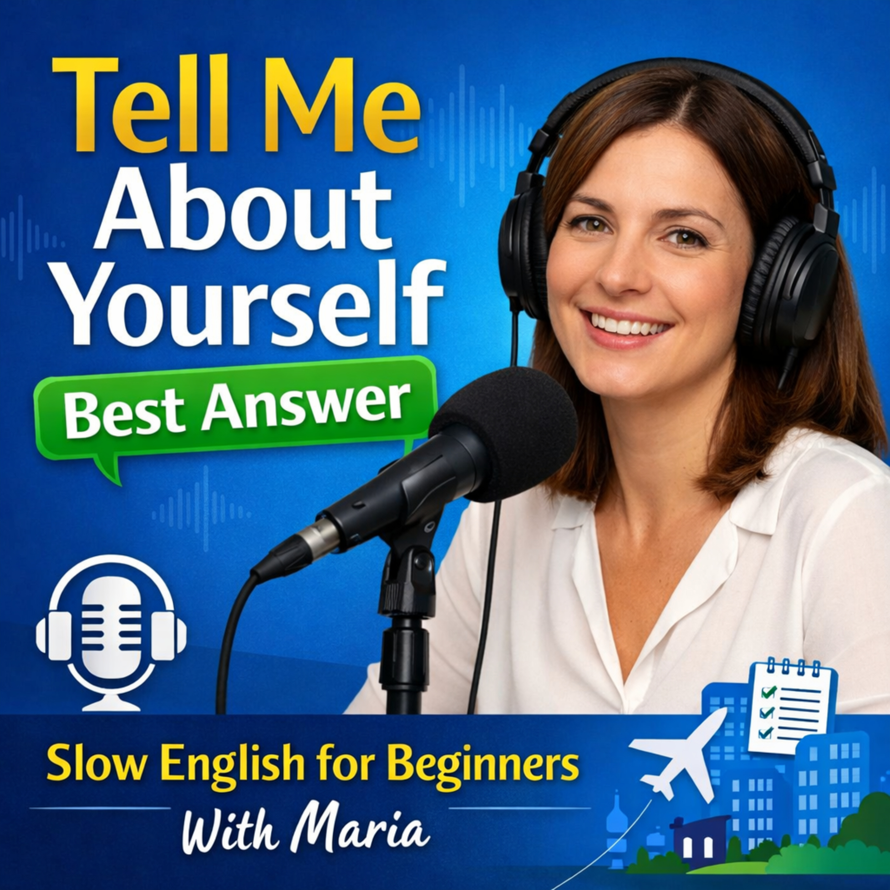 Tell Me About Yourself – Best Answer in Slow English | Best Podcast for English learners | Job interview |  Slow English | Best for beginners