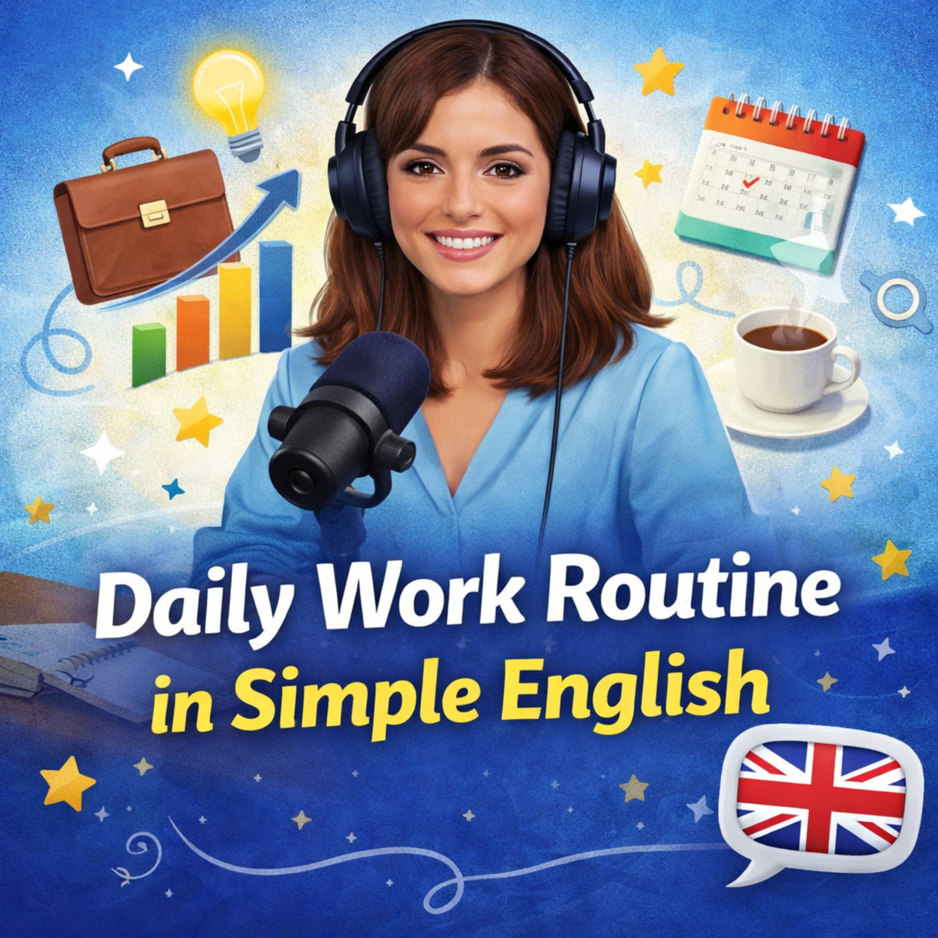 Describing Your Daily Work Routine in Simple English | English for beginners | Learn english fast | Practice english dailySlow English with Maria