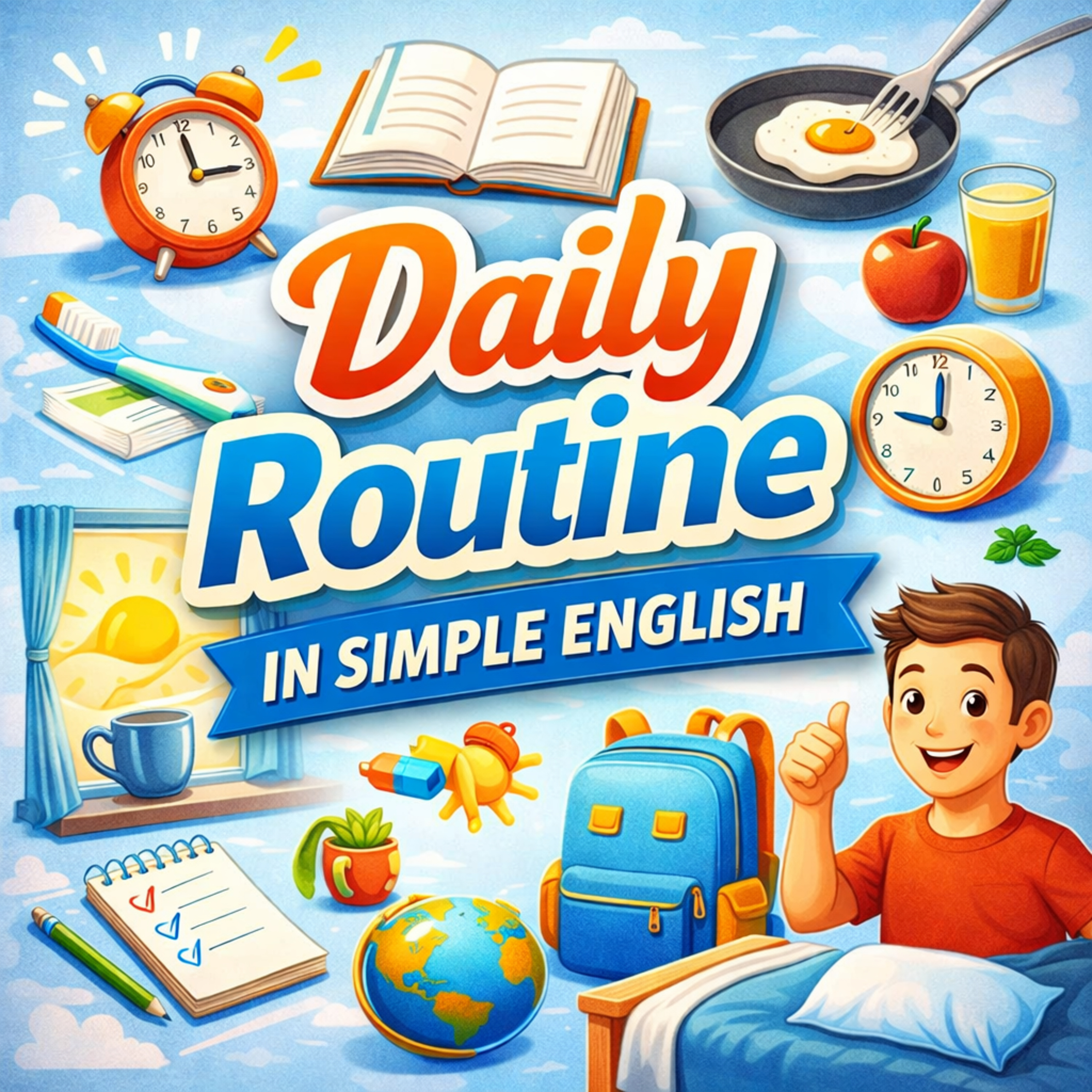 Talking About Your Daily Routine in Simple English | English for beginners | Daily English practice | Daily English speakingSlow English with Maria