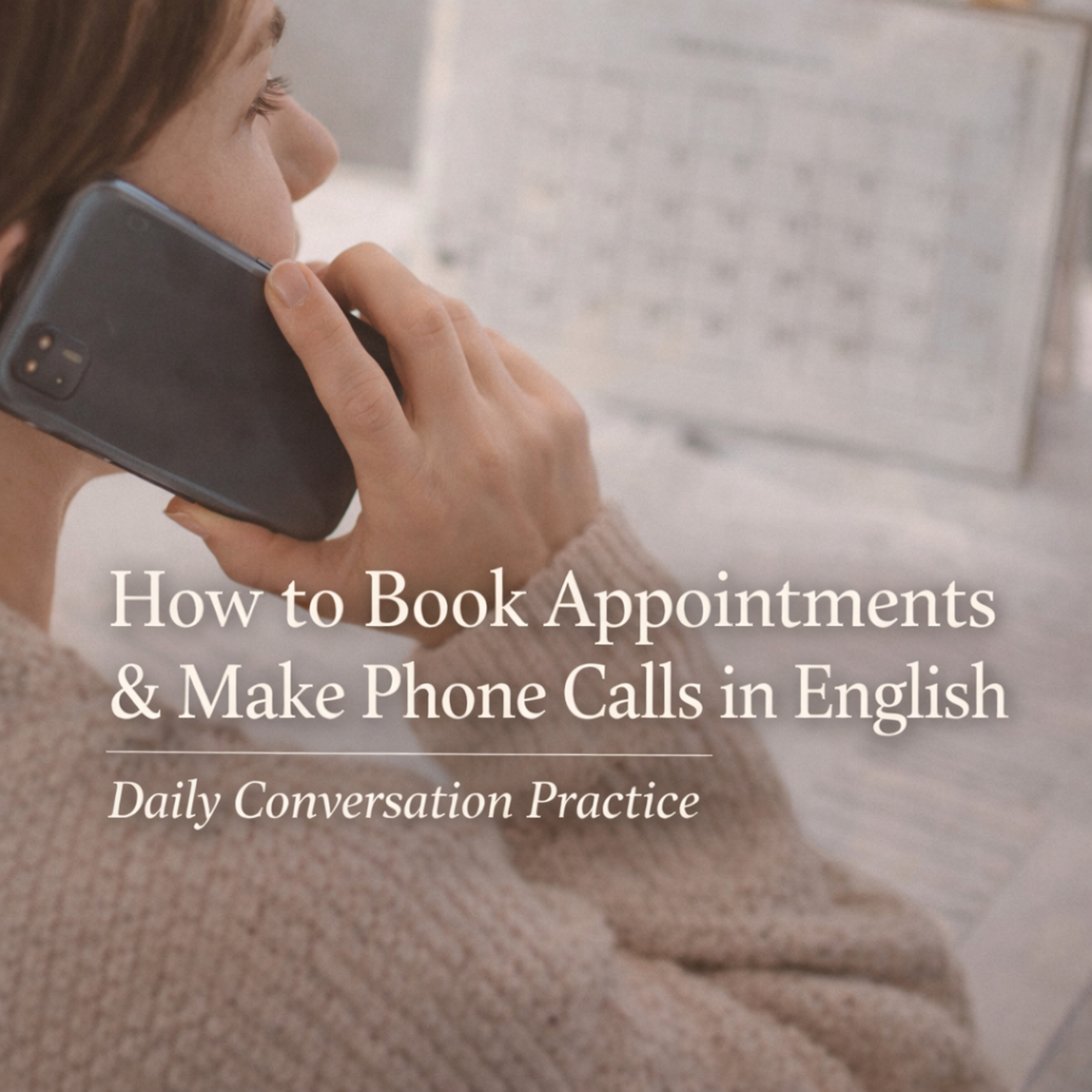 How to Book Appointments & Make Phone Calls in English | Daily Conversation Practice | Slow English Podcast