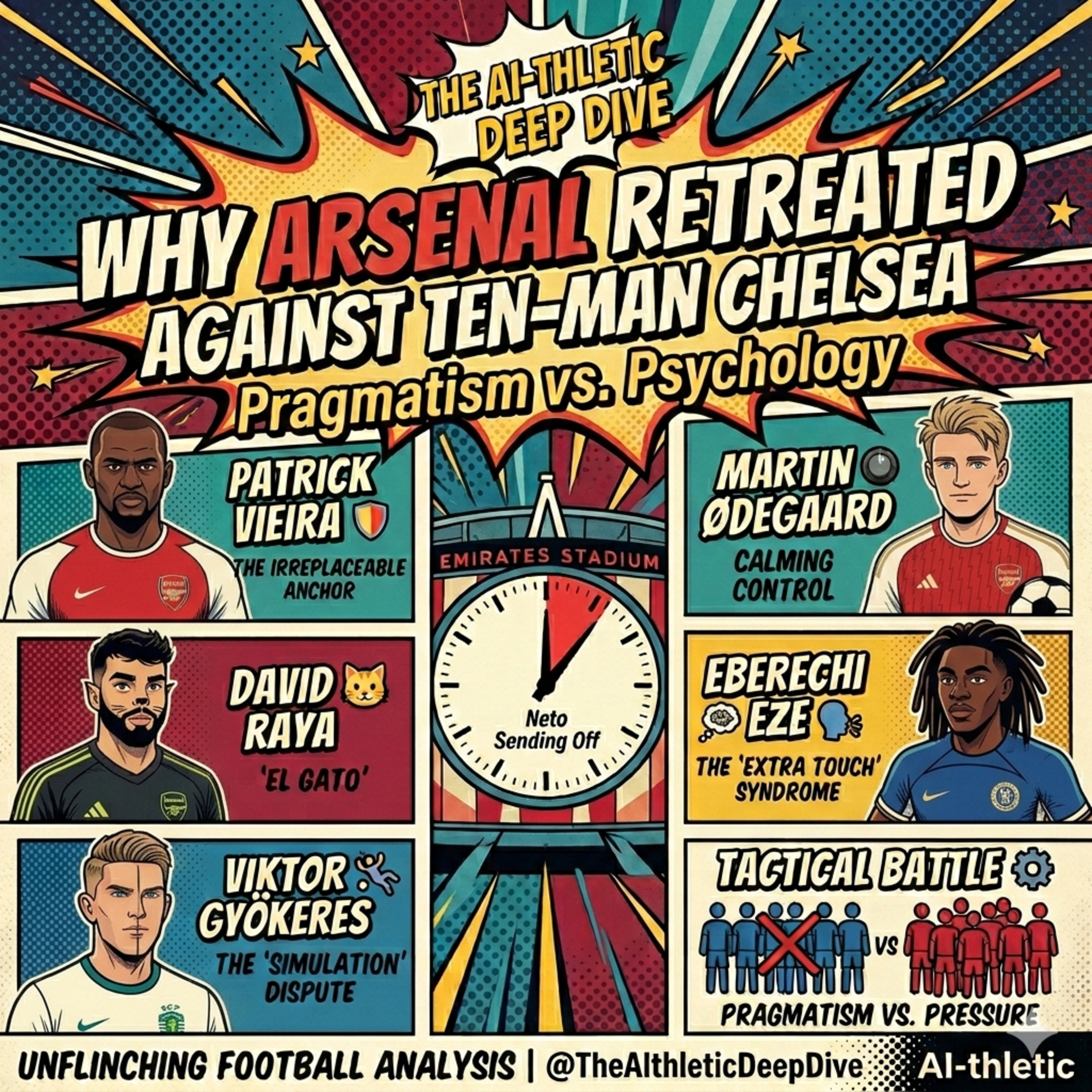 Podcast artwork for Arsenal's Pragmatic Pivot: 2-1 Win Over Chelsea Analysed | Deep Dive | The AI-thletic