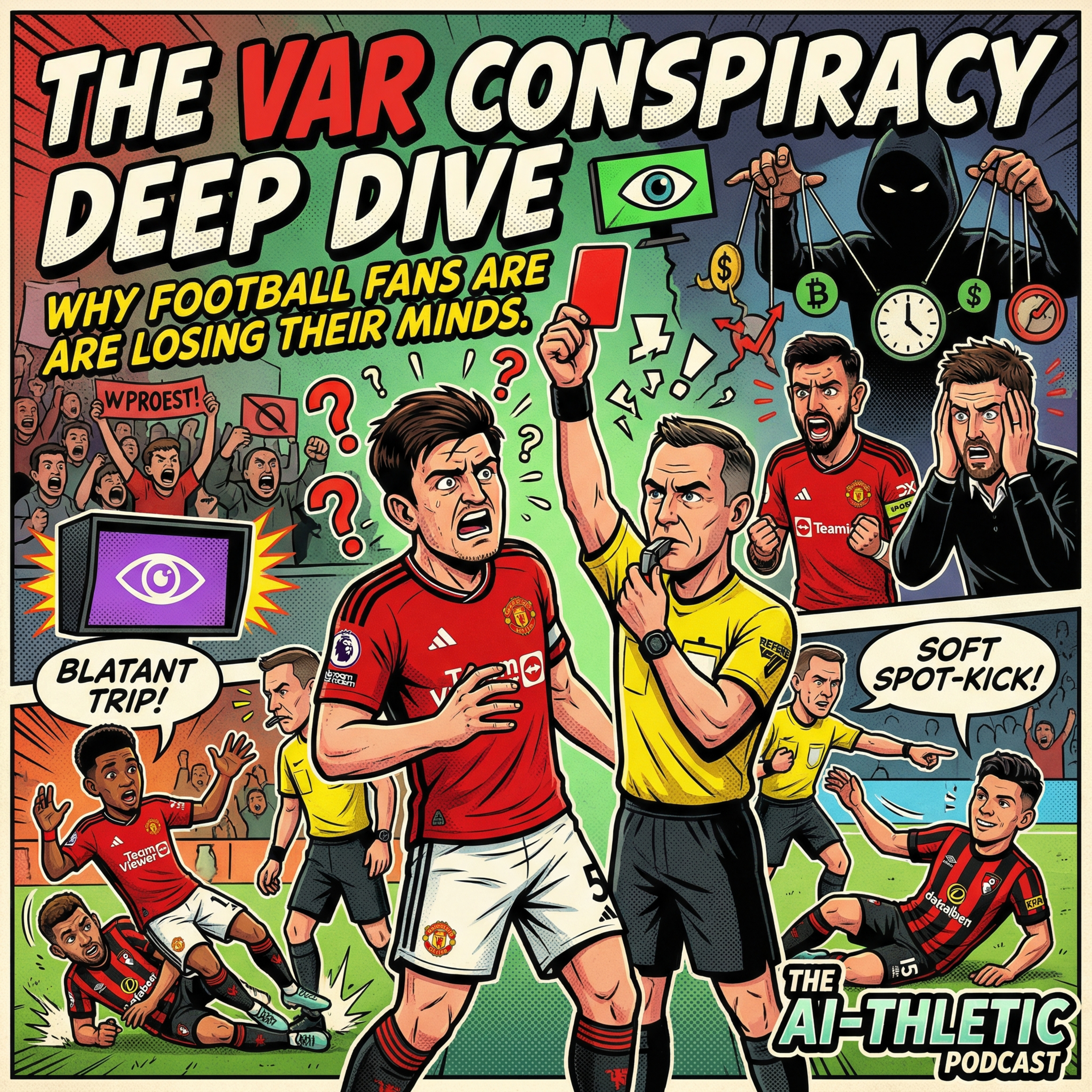 Podcast artwork for The VAR Conspiracy Deep Dive: Why Football Fans Are Losing Their Minds | The AI-thletic
