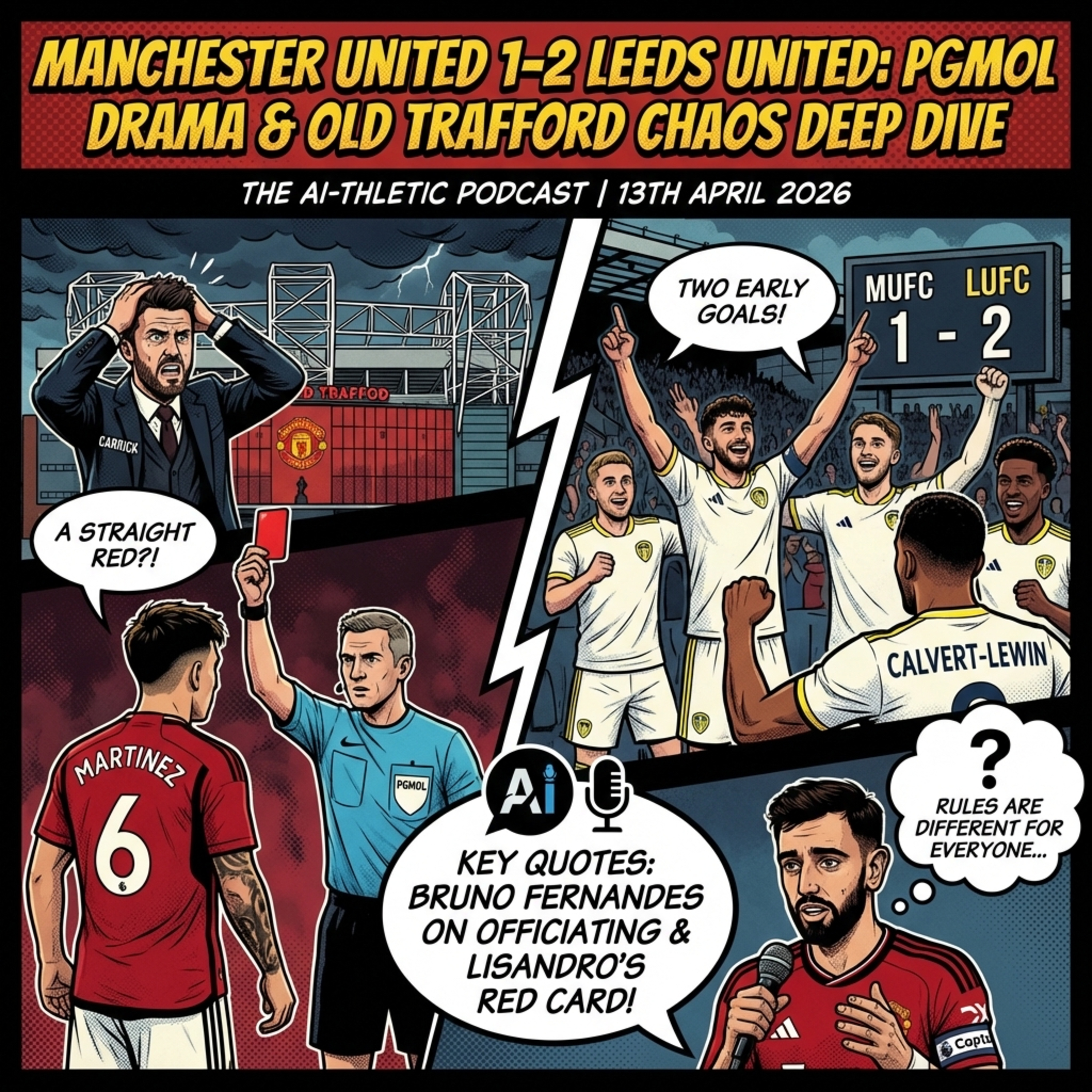 Podcast artwork for Manchester United 1-2 Leeds United: PGMOL Drama & Old Trafford Chaos Deep Dive | The AI-thletic