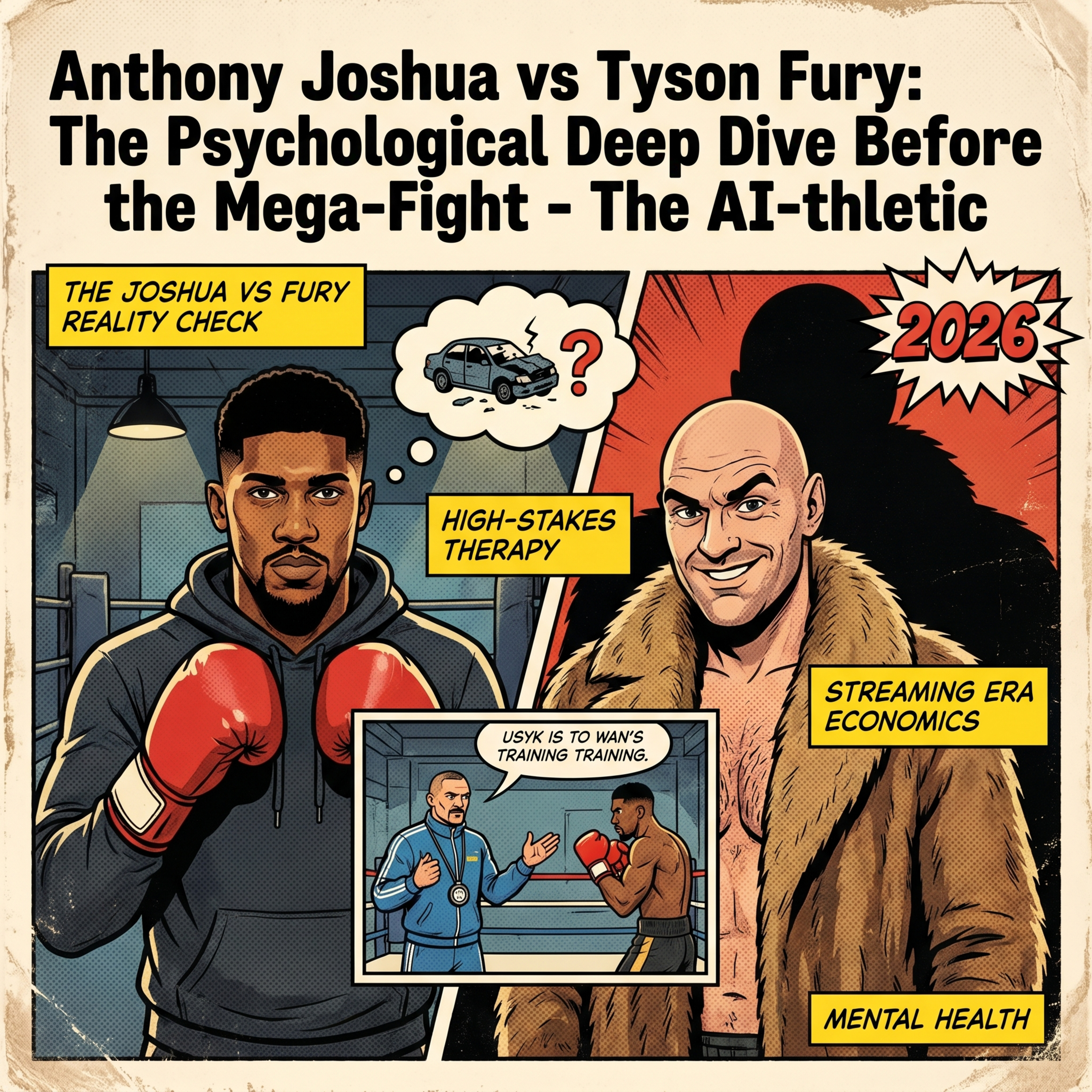 Podcast artwork for Anthony Joshua vs Tyson Fury: The Psychological Deep Dive Before the Mega-Fight - The AI-thletic