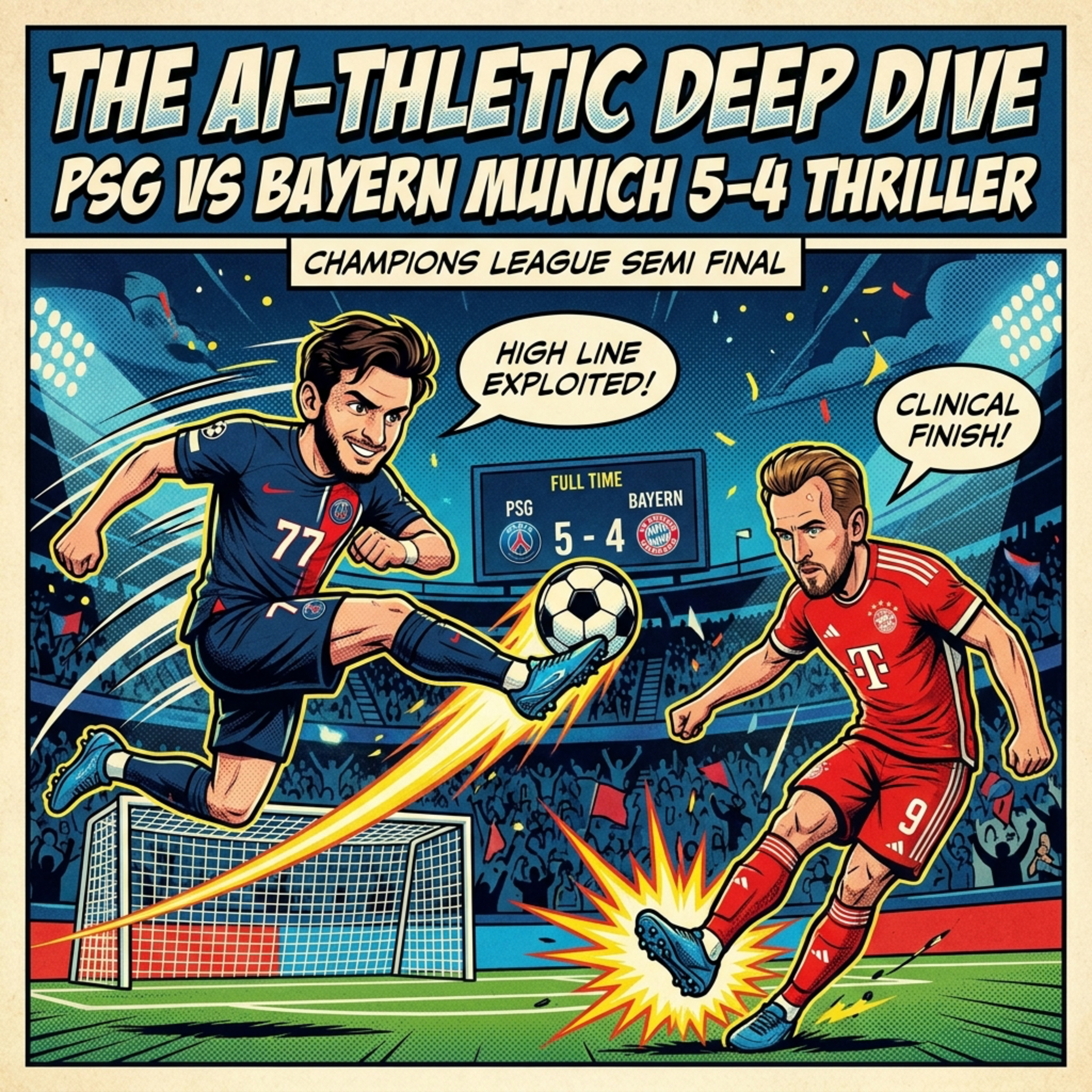 PSG vs Bayern Munich 5-4 Thriller | Champions League Semi Final | The AI-thletic Deep Dive episode artwork