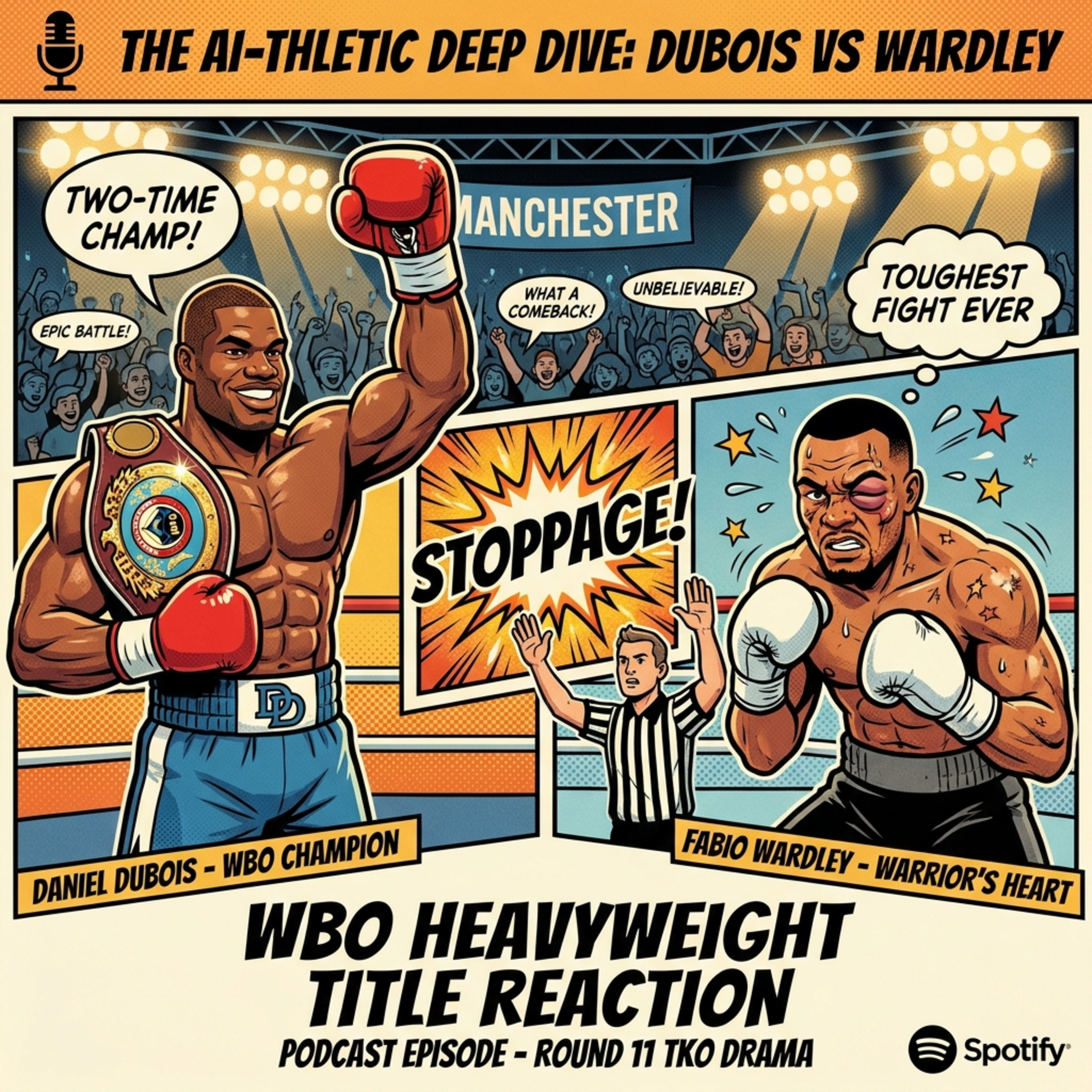Podcast artwork for Dubois vs Wardley: WBO Heavyweight Title Reaction, The AI-thletic Deep Dive