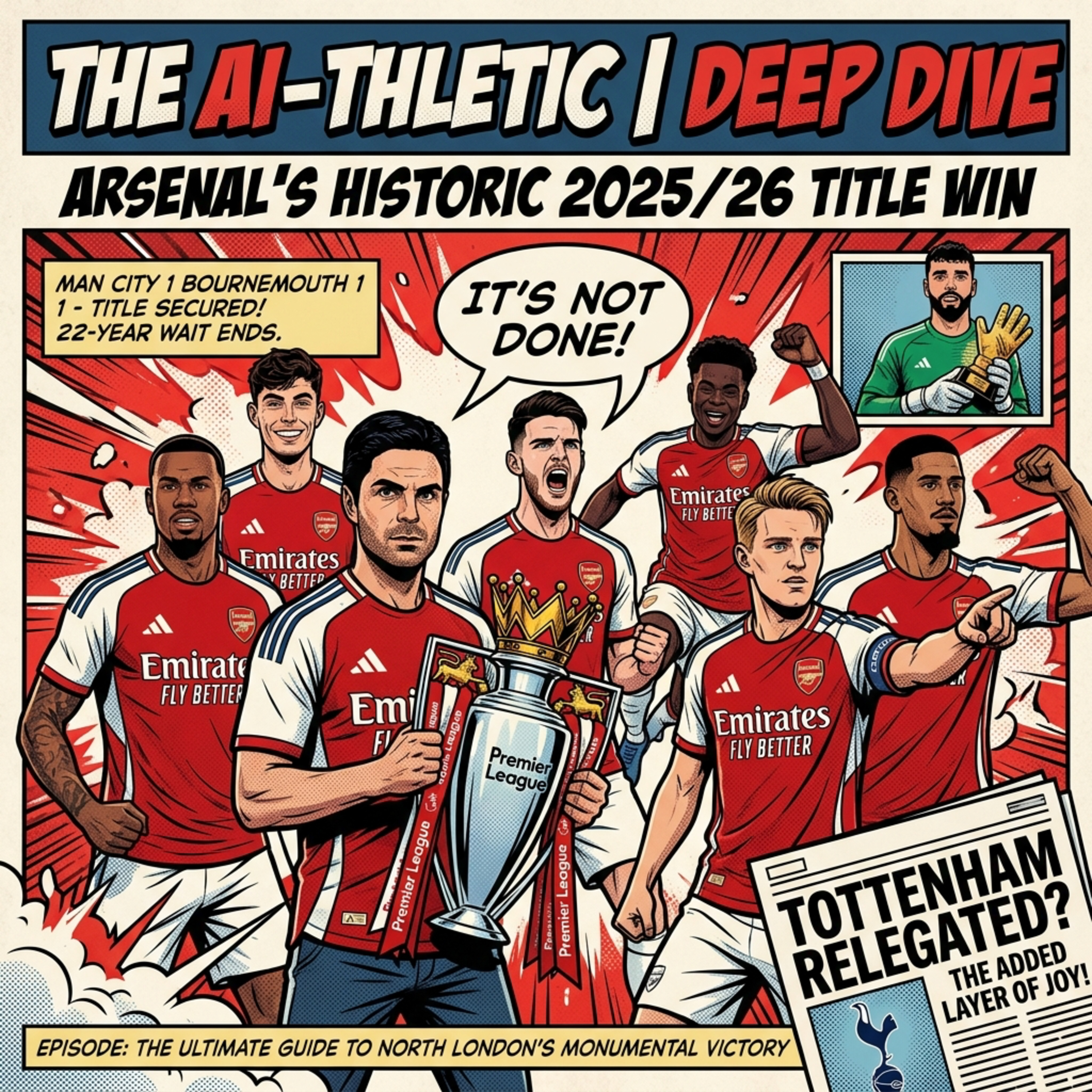 Podcast artwork for Arsenal's Historic 2025/26 Title Win - The AI-thletic | Deep Dive