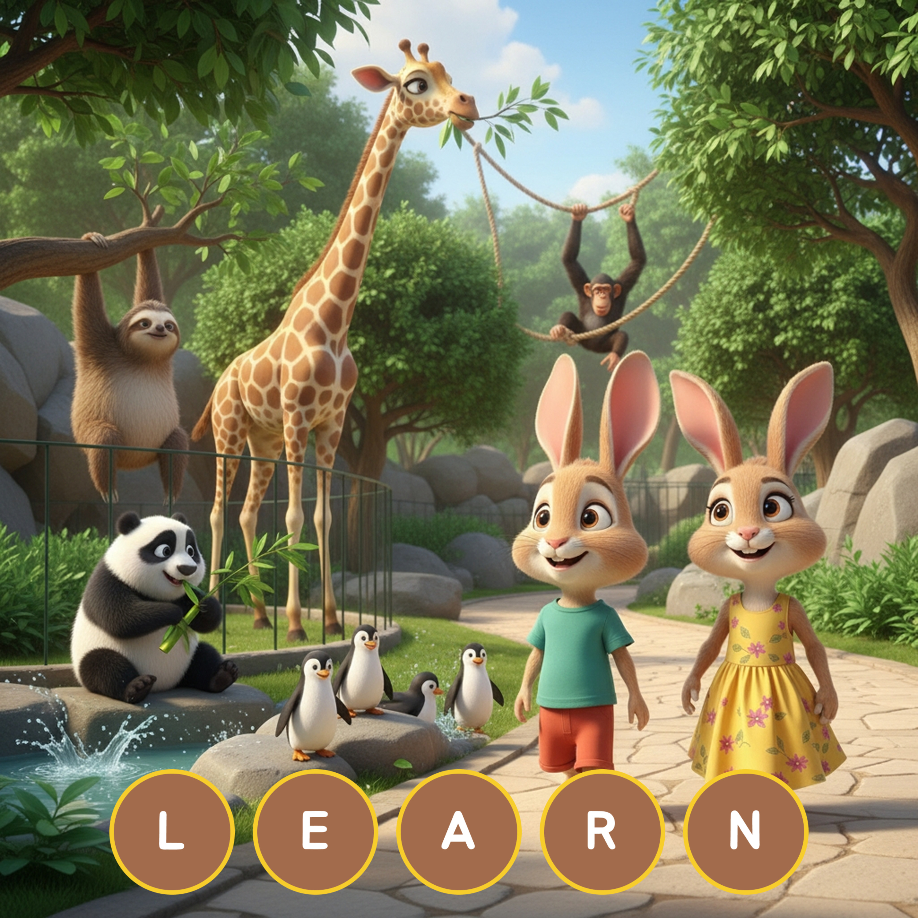 [learn] 🦒 Wild Zoo Adventure! 🐧 episode artwork