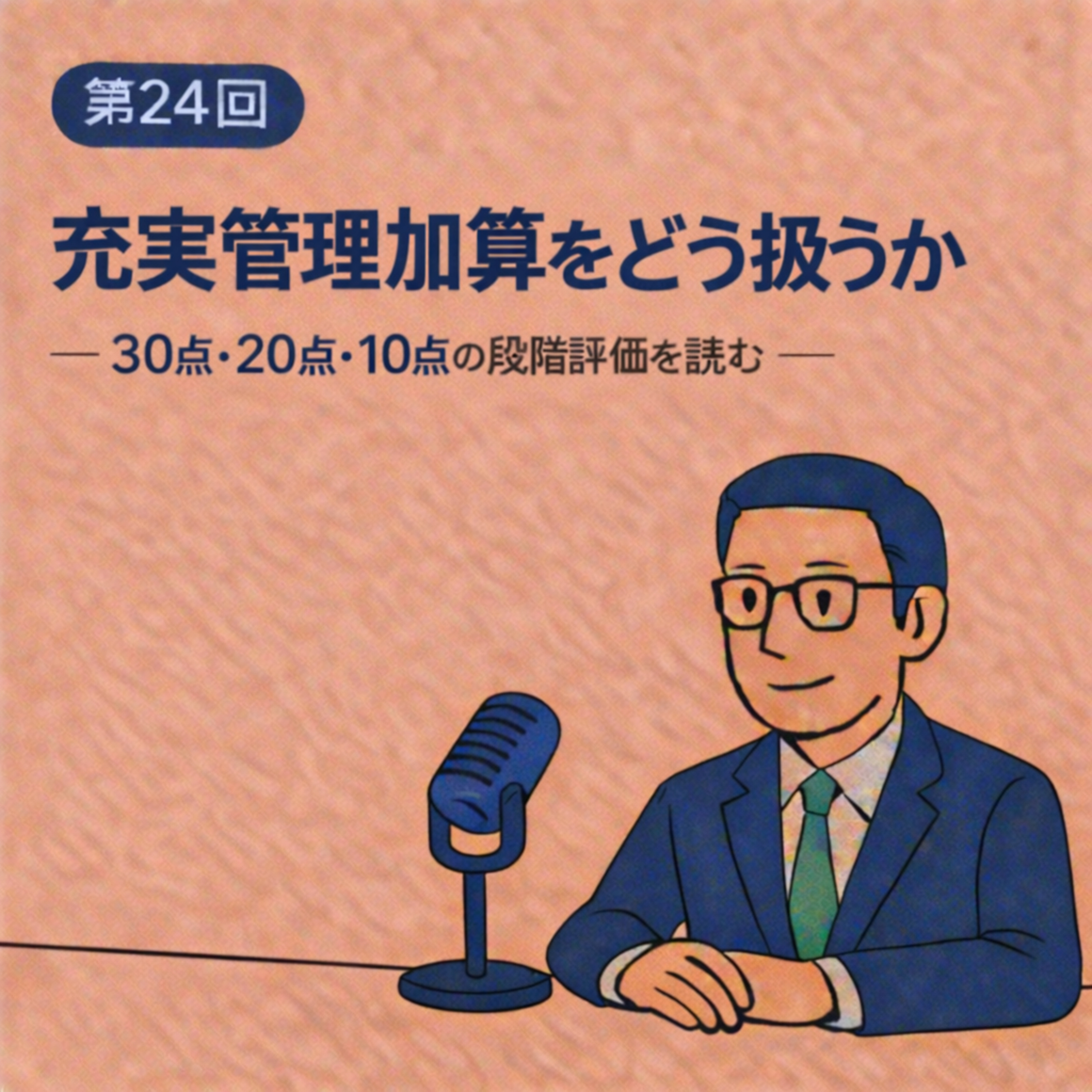 第24回｜充実管理加算をどう扱うか ──30点・20点・10点の段階評価を読む episode artwork
