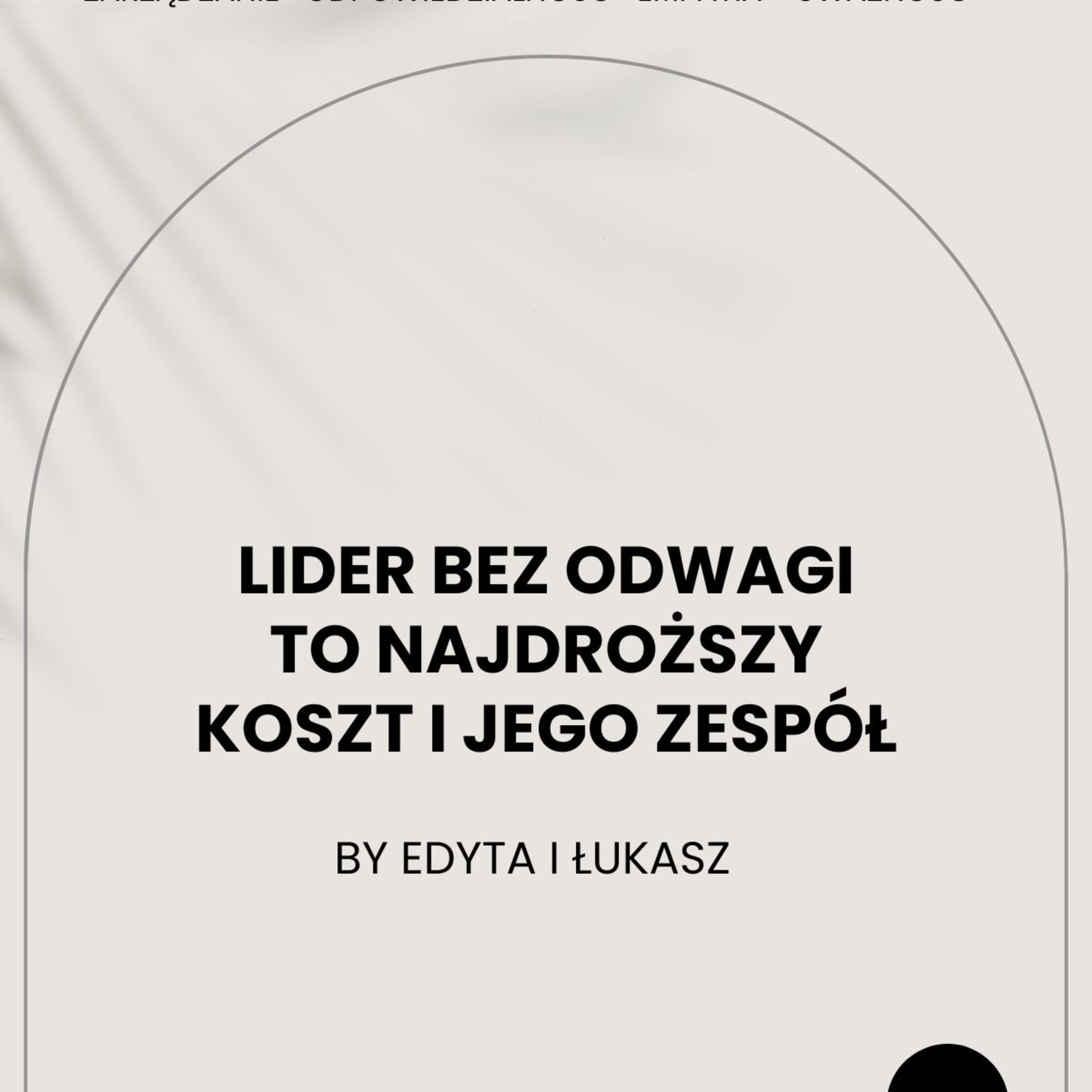 Lider bez odwagi to najdroższy koszt i jego zespół episode artwork