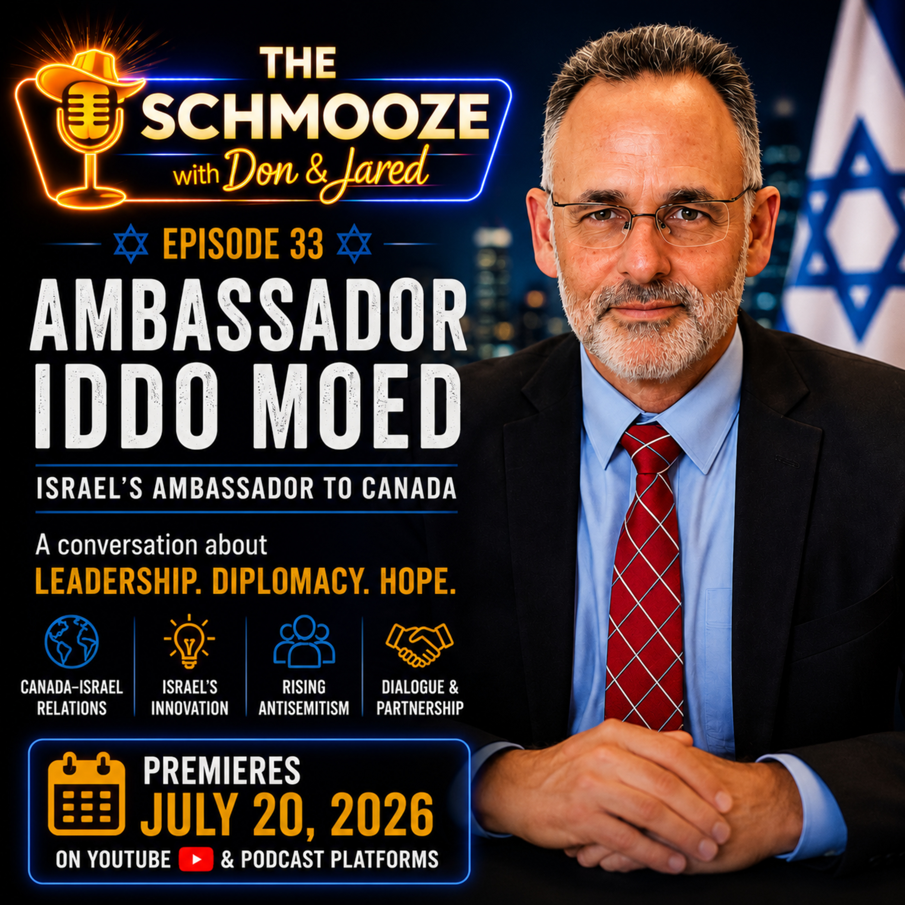 Episode 33: A Conversation with Ambassador Iddo Moed | Israel's Ambassador to Canada episode artwork
