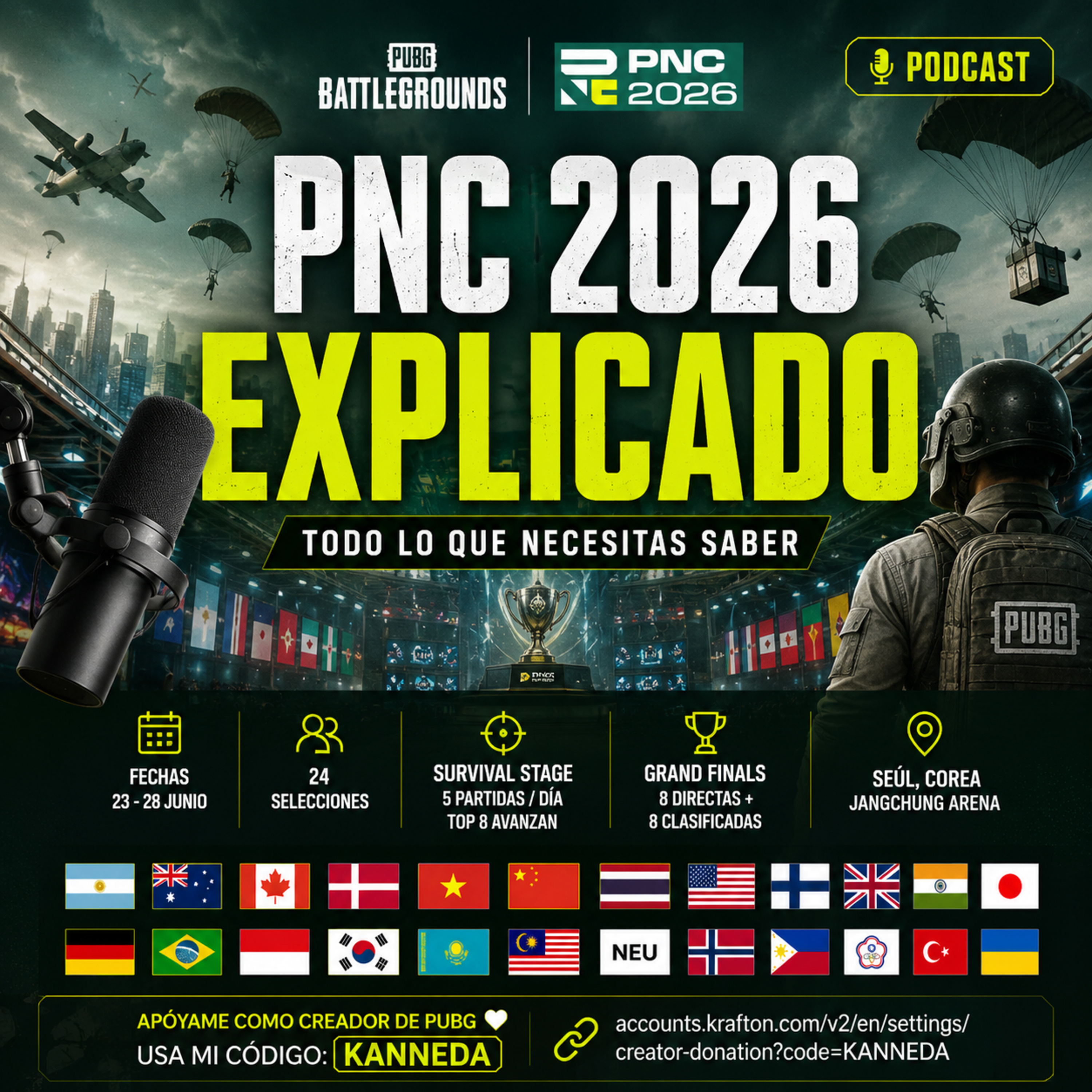 PNC 2026: el Mundial de PUBG llega a Seúl — todo lo que tienes que saber episode artwork