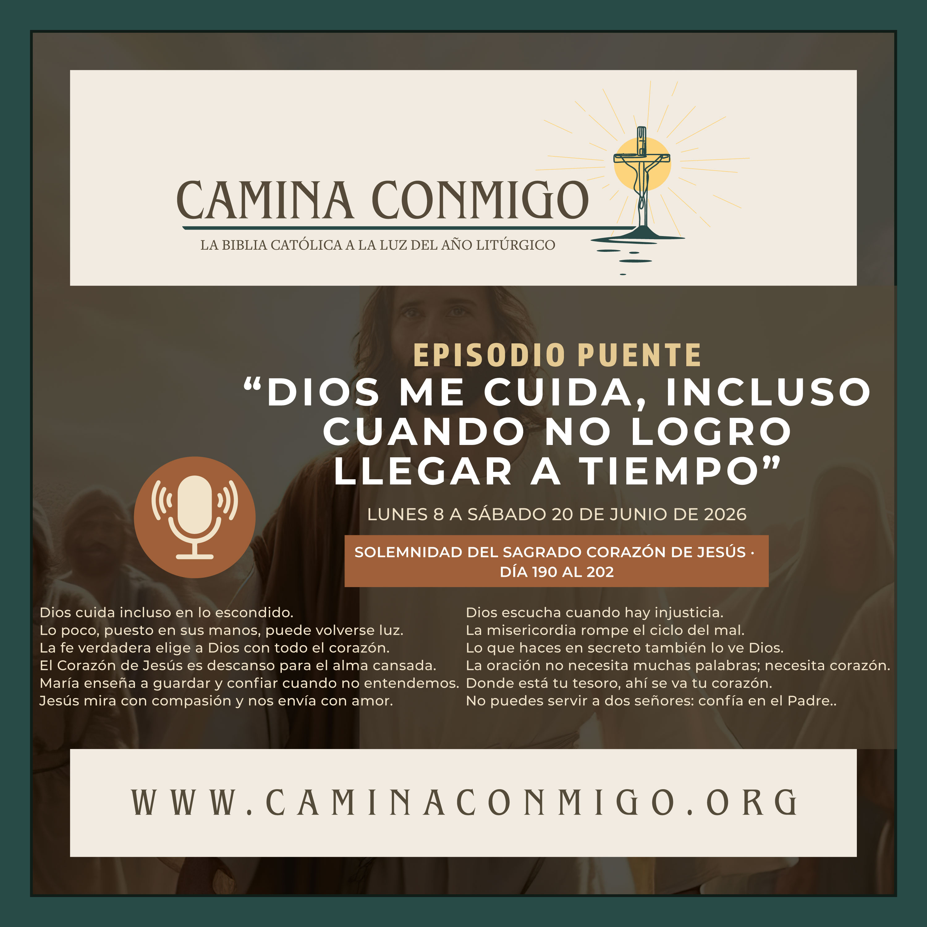 EPISODIO PUENTE 190–202 Dios me cuida, incluso cuando no logro llegar a tiempo (Lunes 8 a sábado 20 de junio de 2026) episode artwork