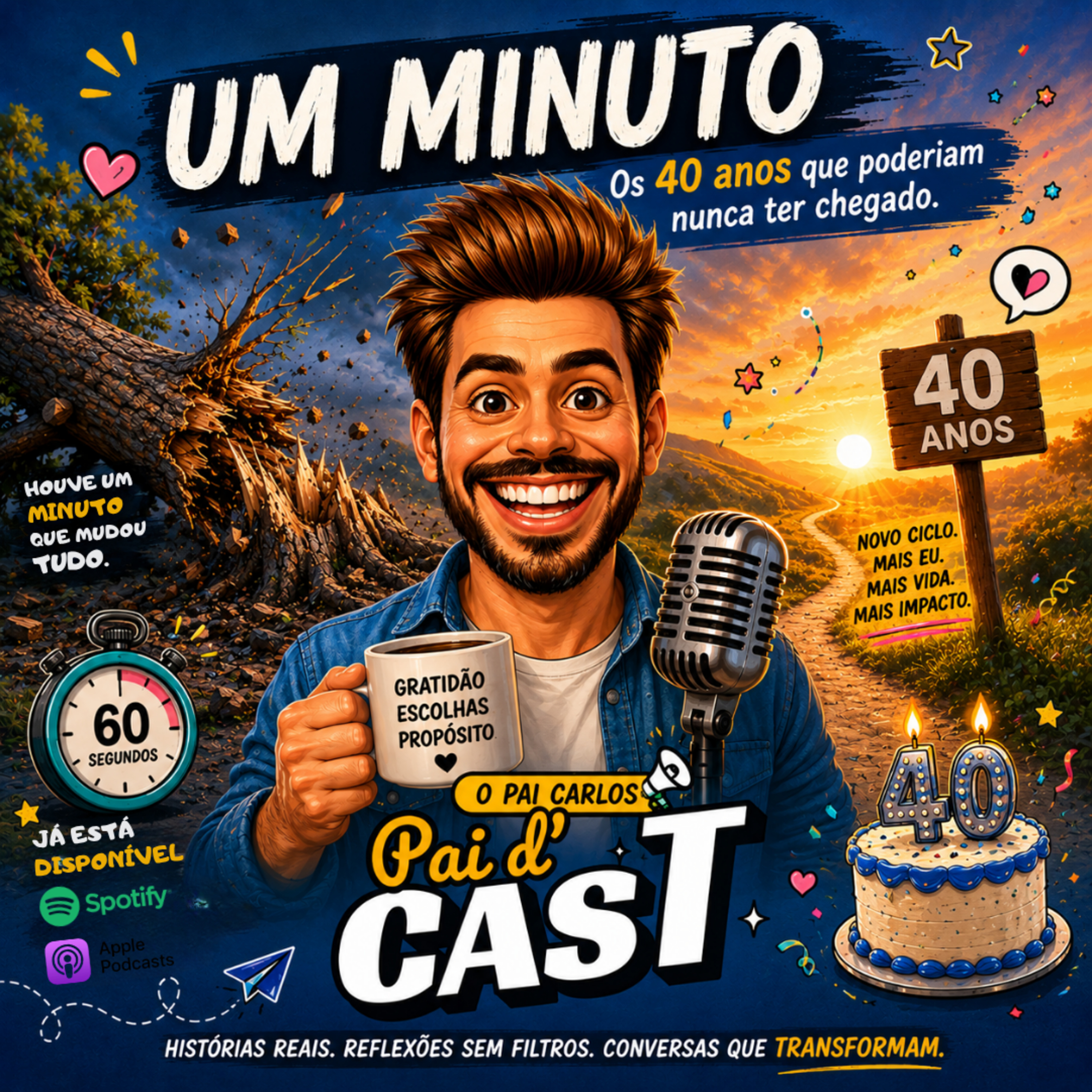UM MINUTO — Os 40 que poderiam nunca ter chegado episode artwork