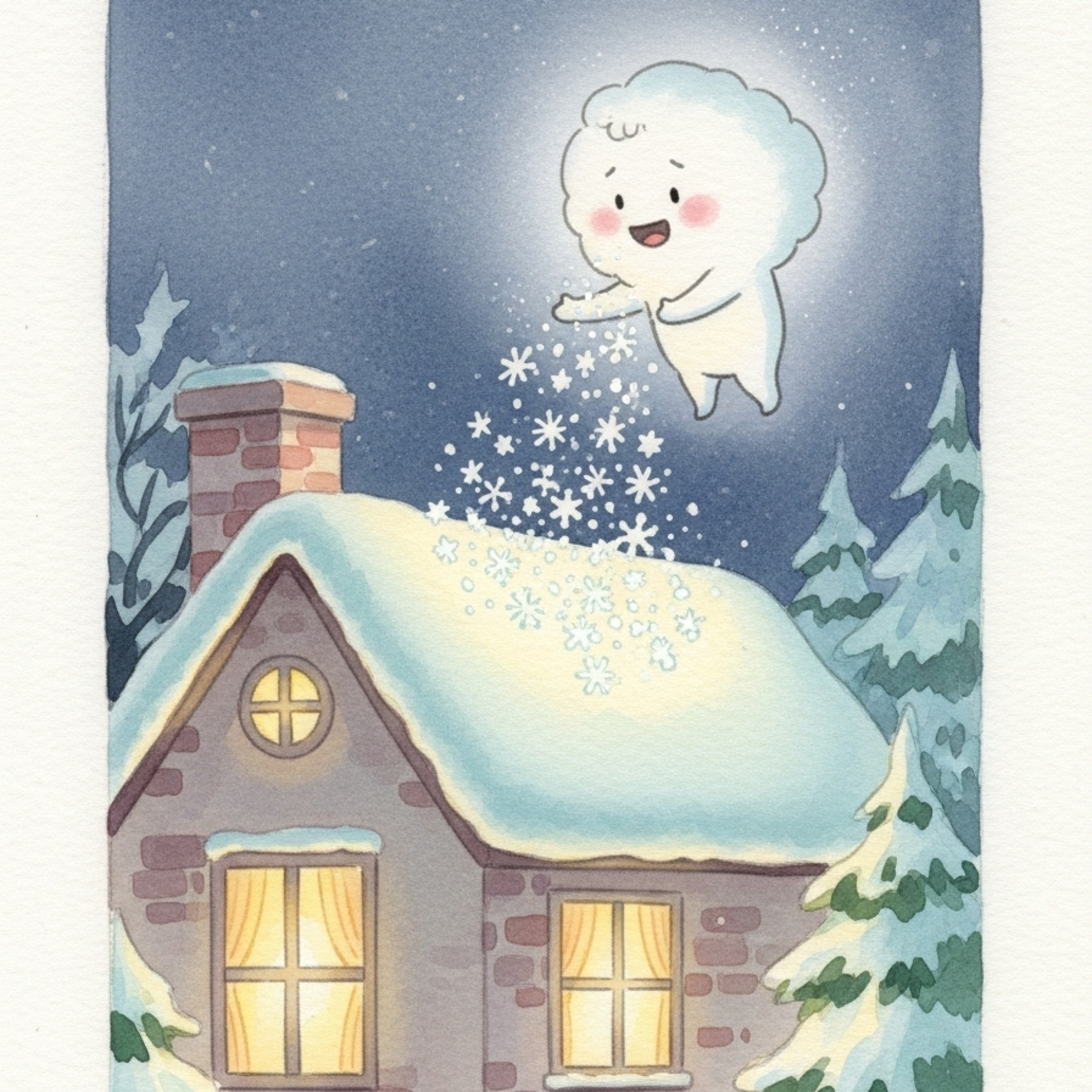 Le Nuage qui cherchait l'endroit parfait : Conte calme pour s'évader (Noël #2)