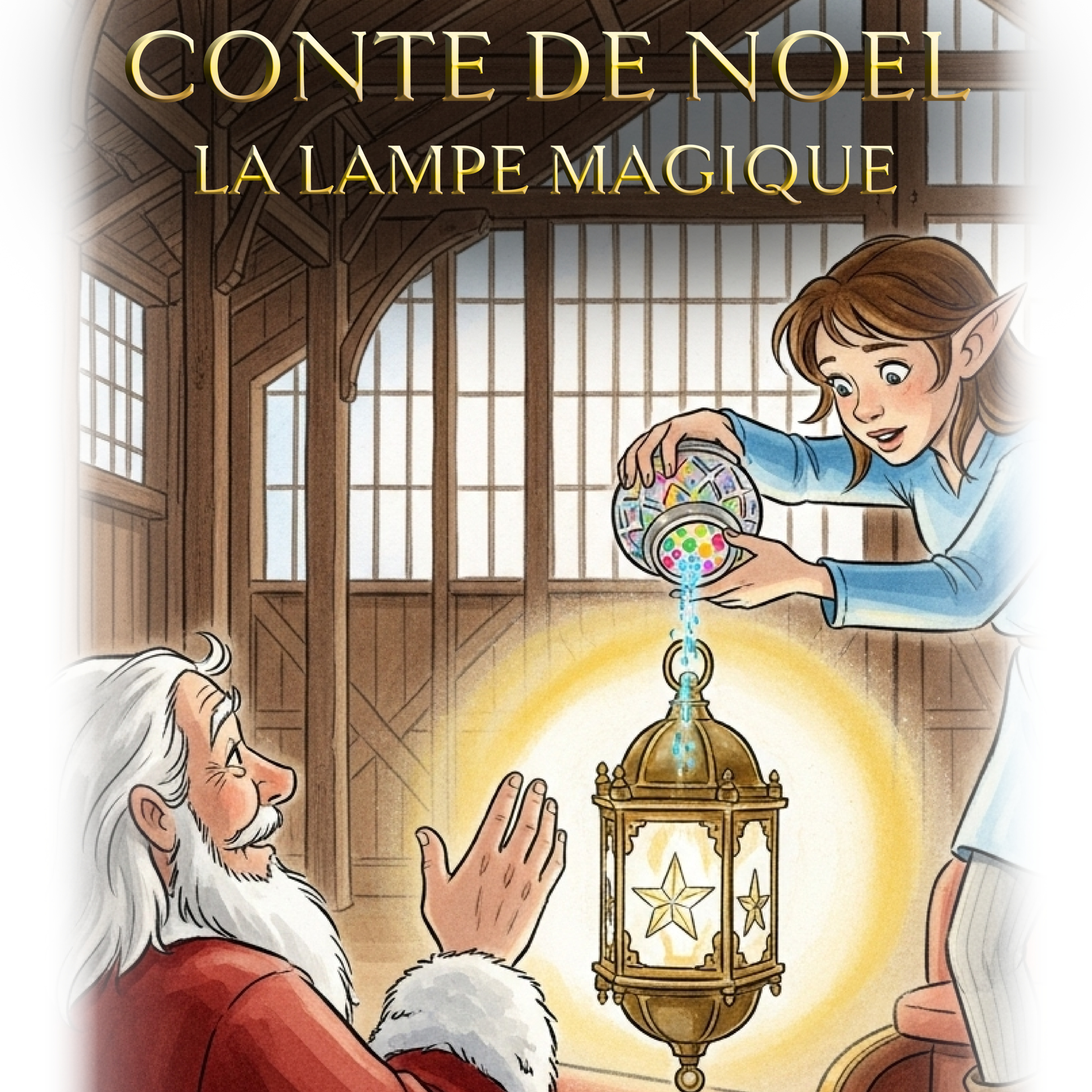 La lampe qui portait tous les voeux - Conte du soir (Conte de Noël#23)