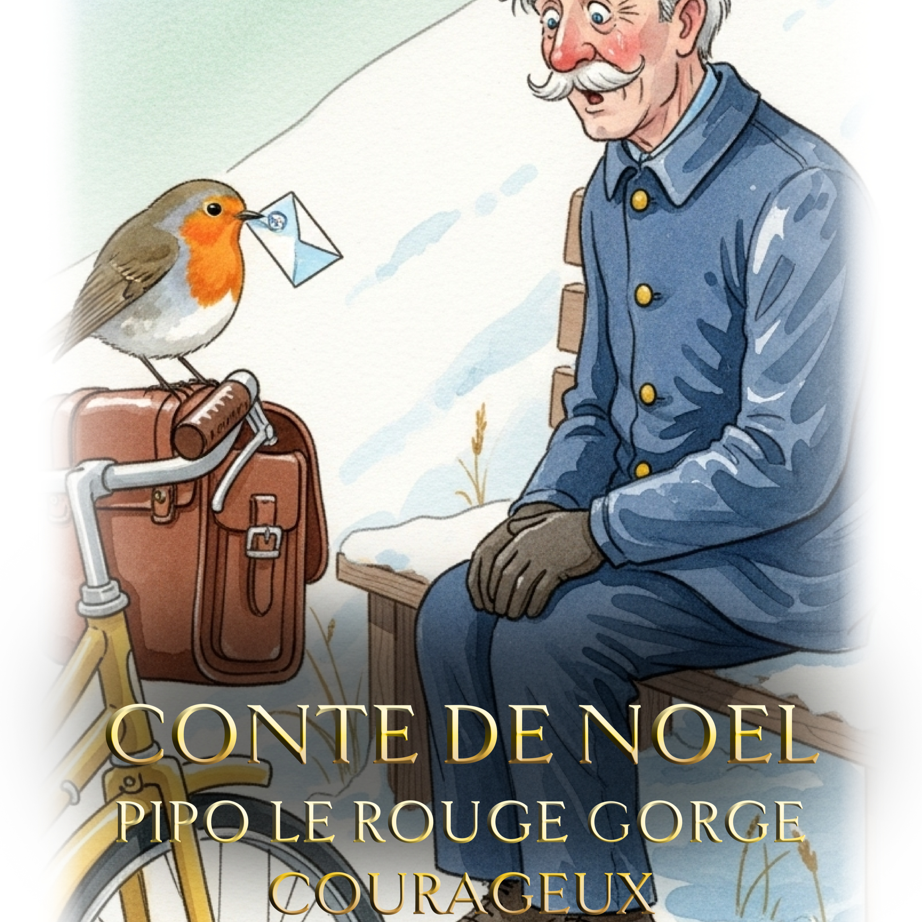 Pipo, le rouge-gorge qui avait un courage de géant - Conte pour le soir (Conte de Noël#14)