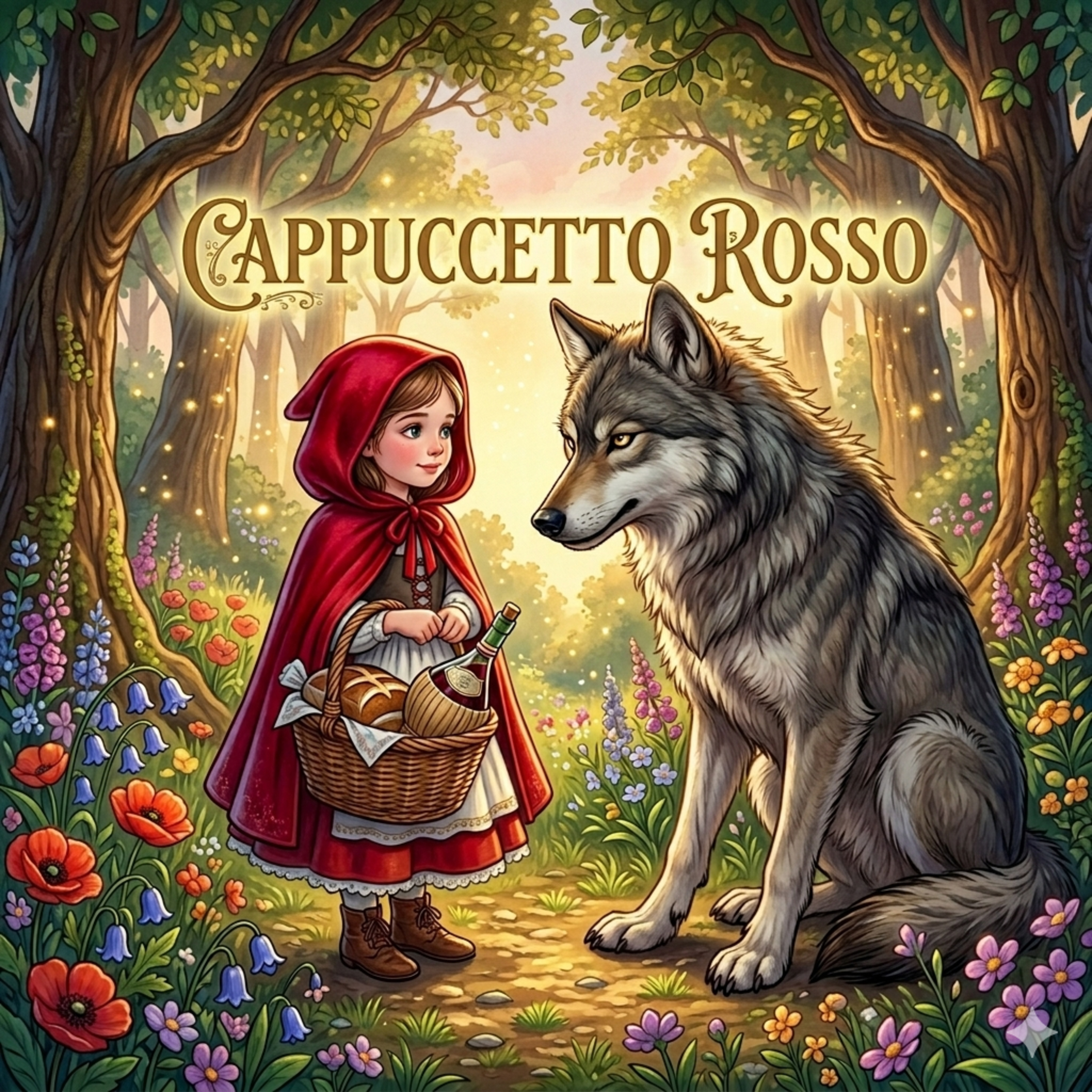 Cappuccetto Rosso | Scuffietta Rossa | Fiaba dei Fratelli Grimm | Audiolibro Completo