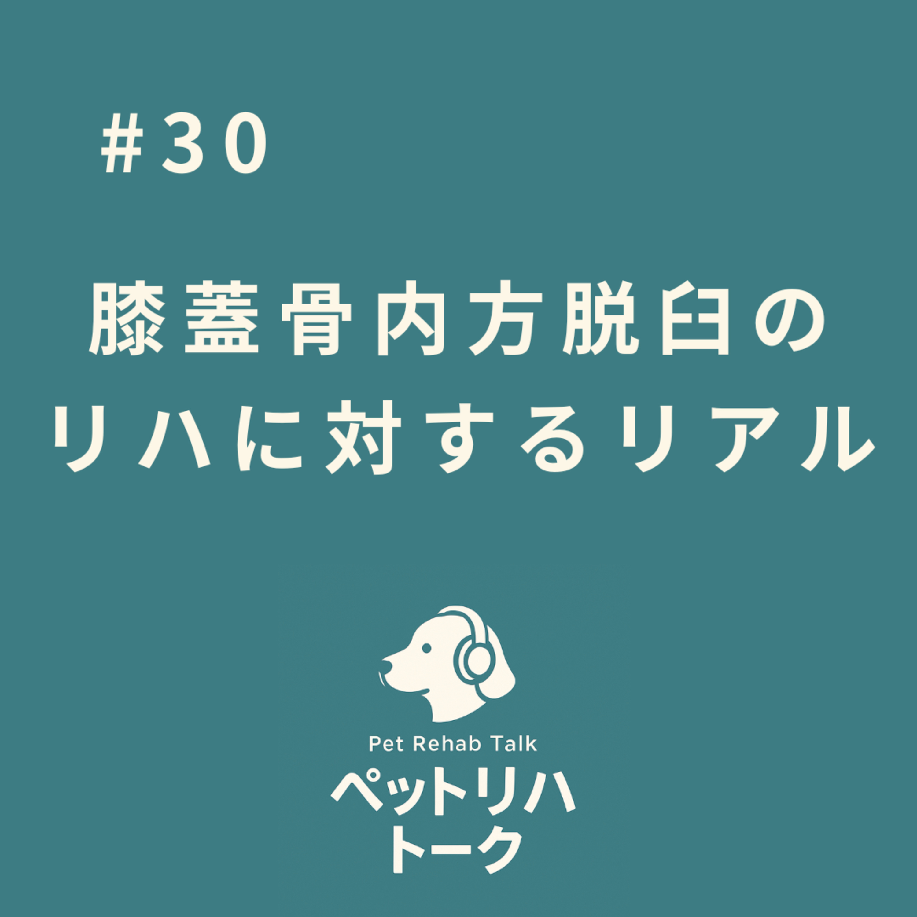 #30 グレードは変わらないのに、なぜ歩き方が変わるのか？〜膝蓋骨内方脱臼（MPL）保存療法のリアル〜 episode artwork