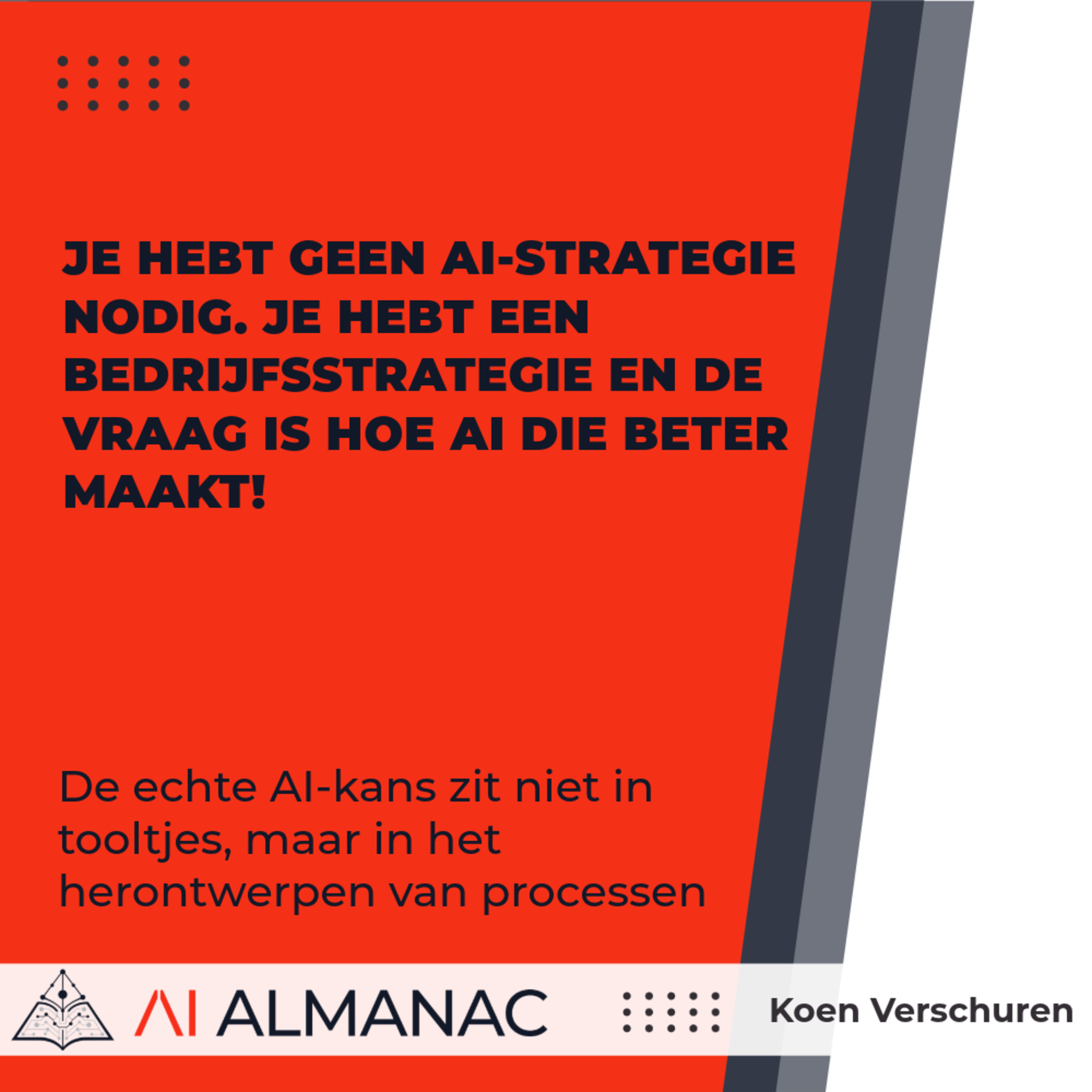 AI is geen strategie, maar een ontwerpprobleem met Koen Verschuren episode artwork