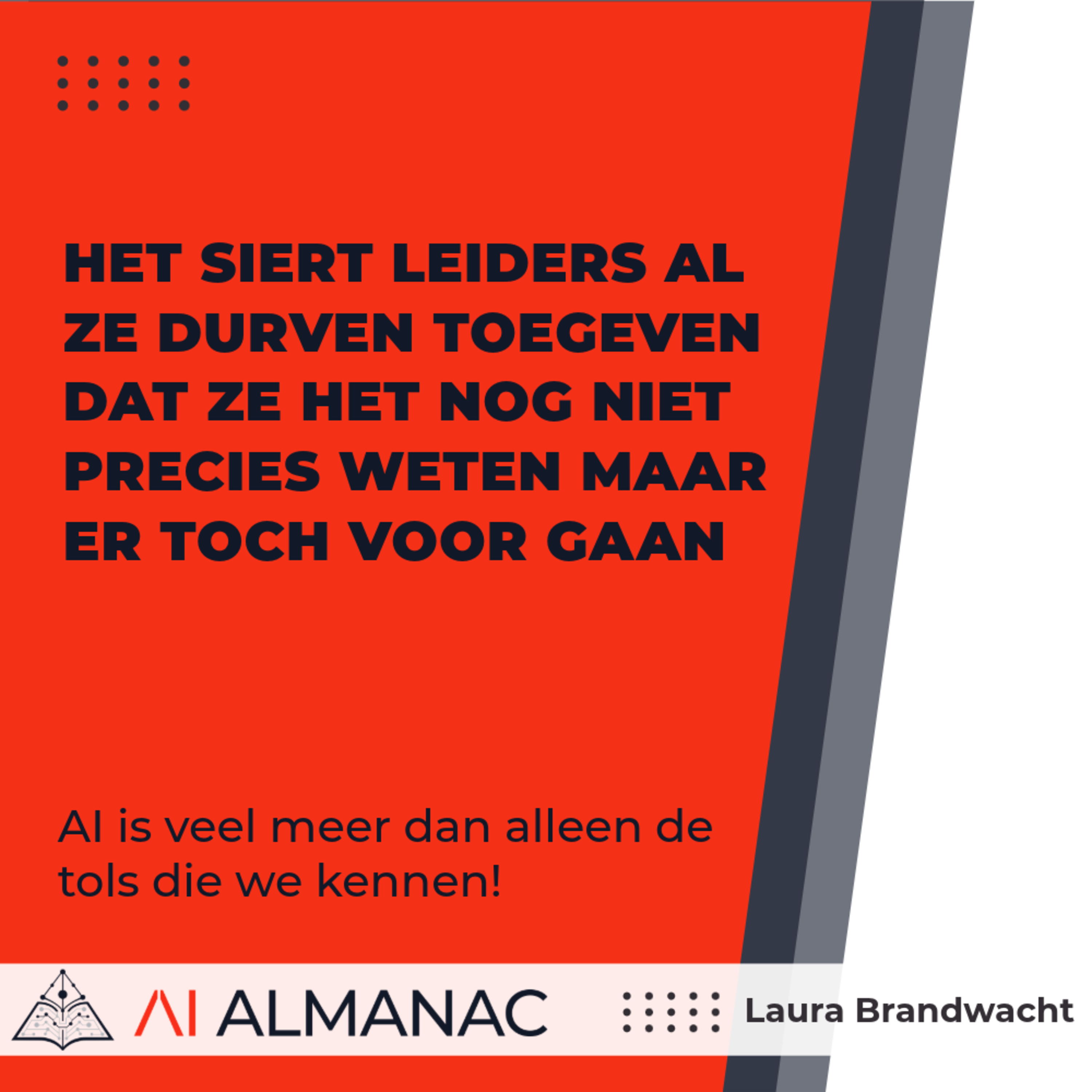 Als je als leider iedereen AI tools geeft, volgt de impact vanzelf met Laura Brandwacht episode artwork