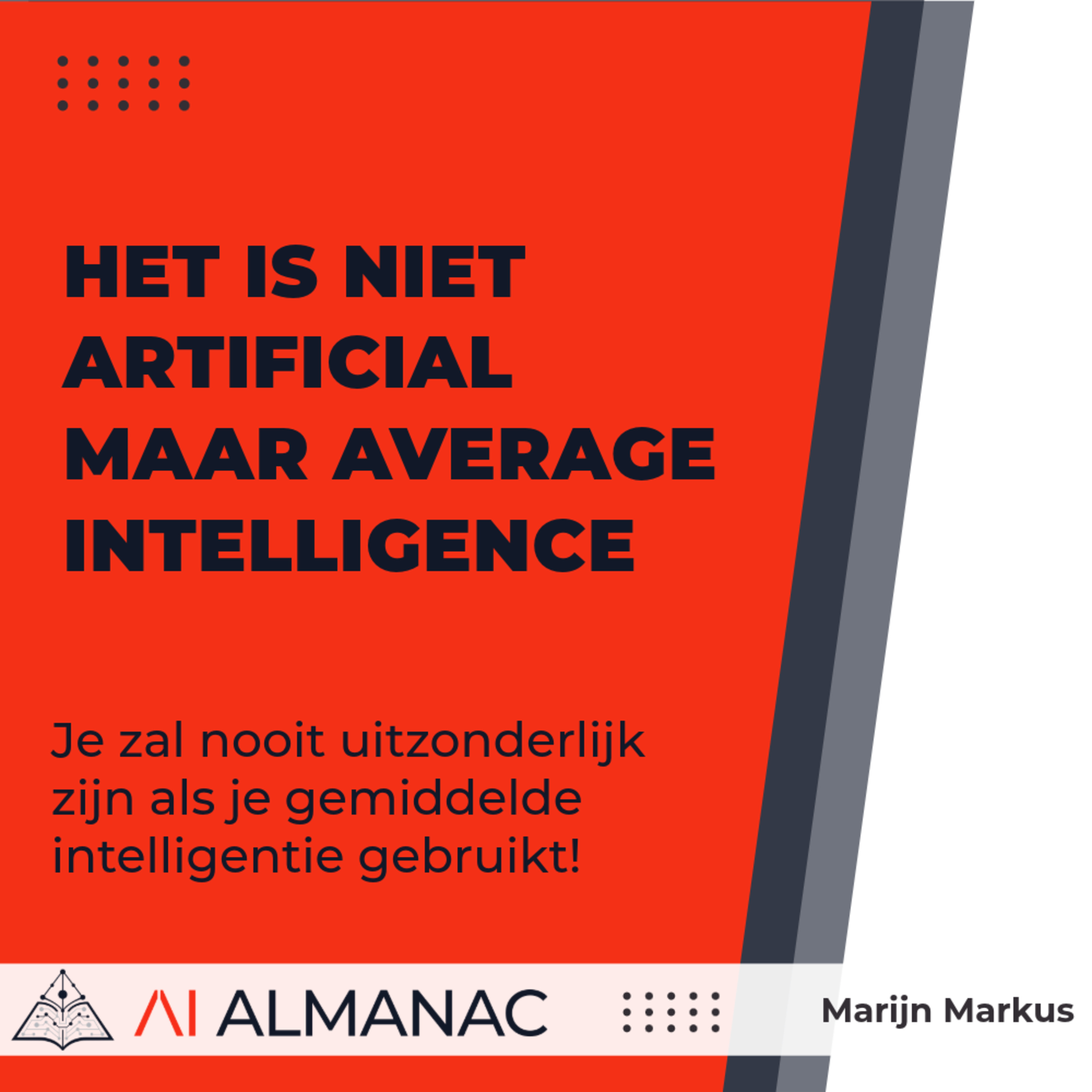 De AI-bubbel, geopolitiek en het einde van kritisch denken, special met Marijn Markus episode artwork