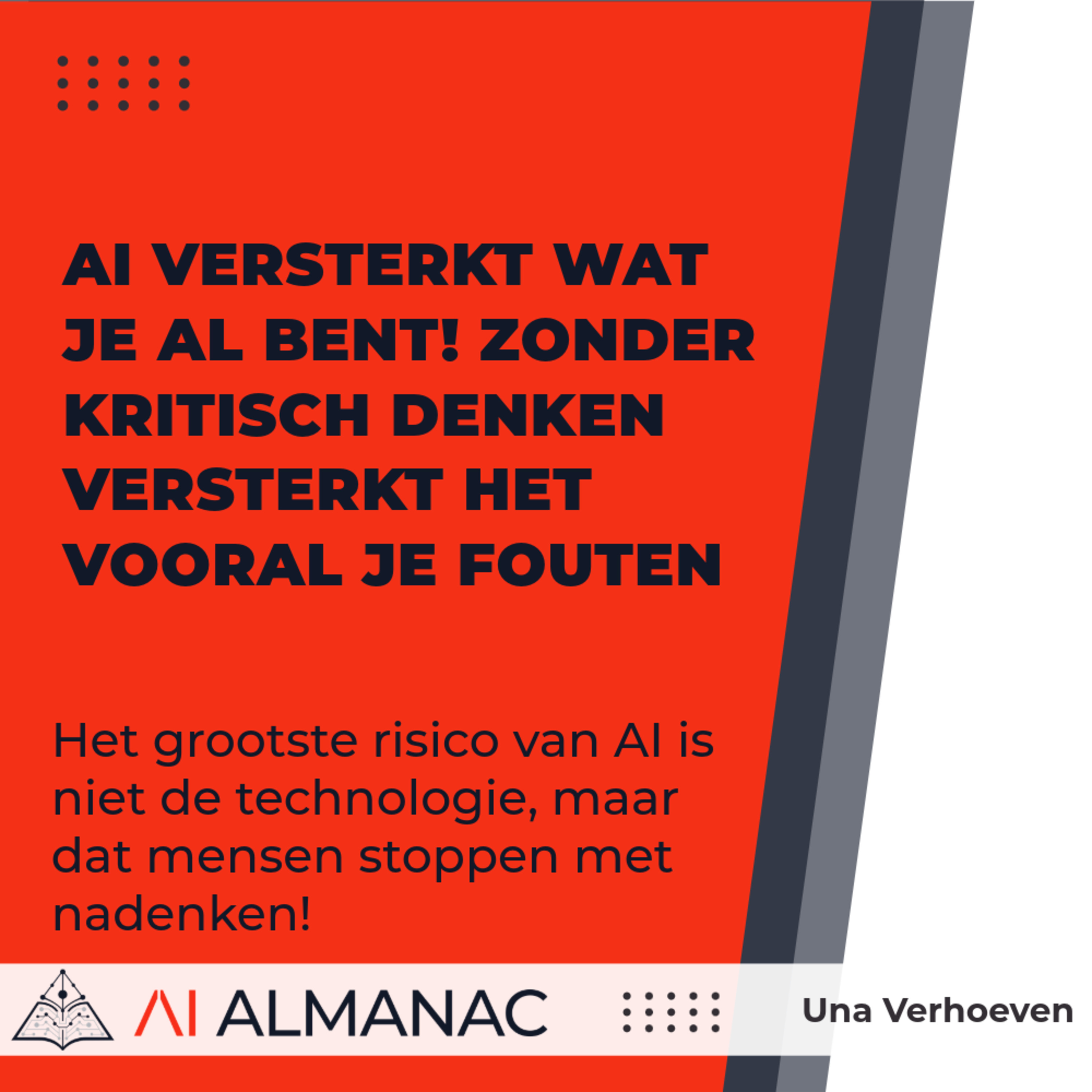 We gaven AI niet alleen onze data maar ook ons denken met Una Verhoeven episode artwork