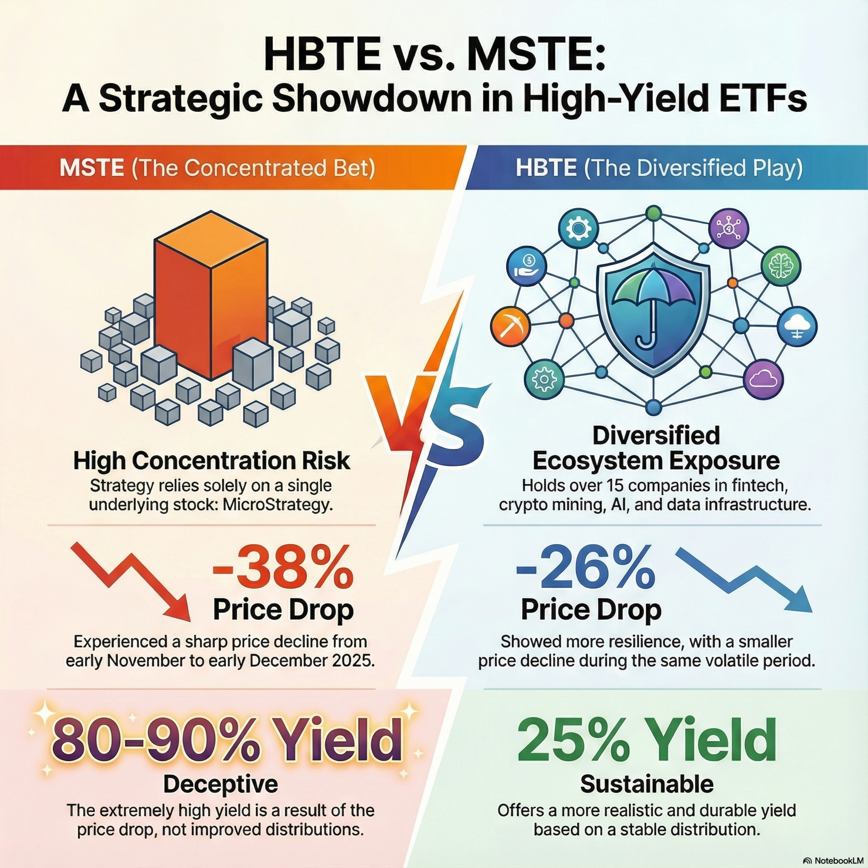 The Diversified ETF Advantage - HBTE Beats MSTE's Yield Trap - When a Passive Income Investment May Become Too Good To Be Sustainable episode artwork