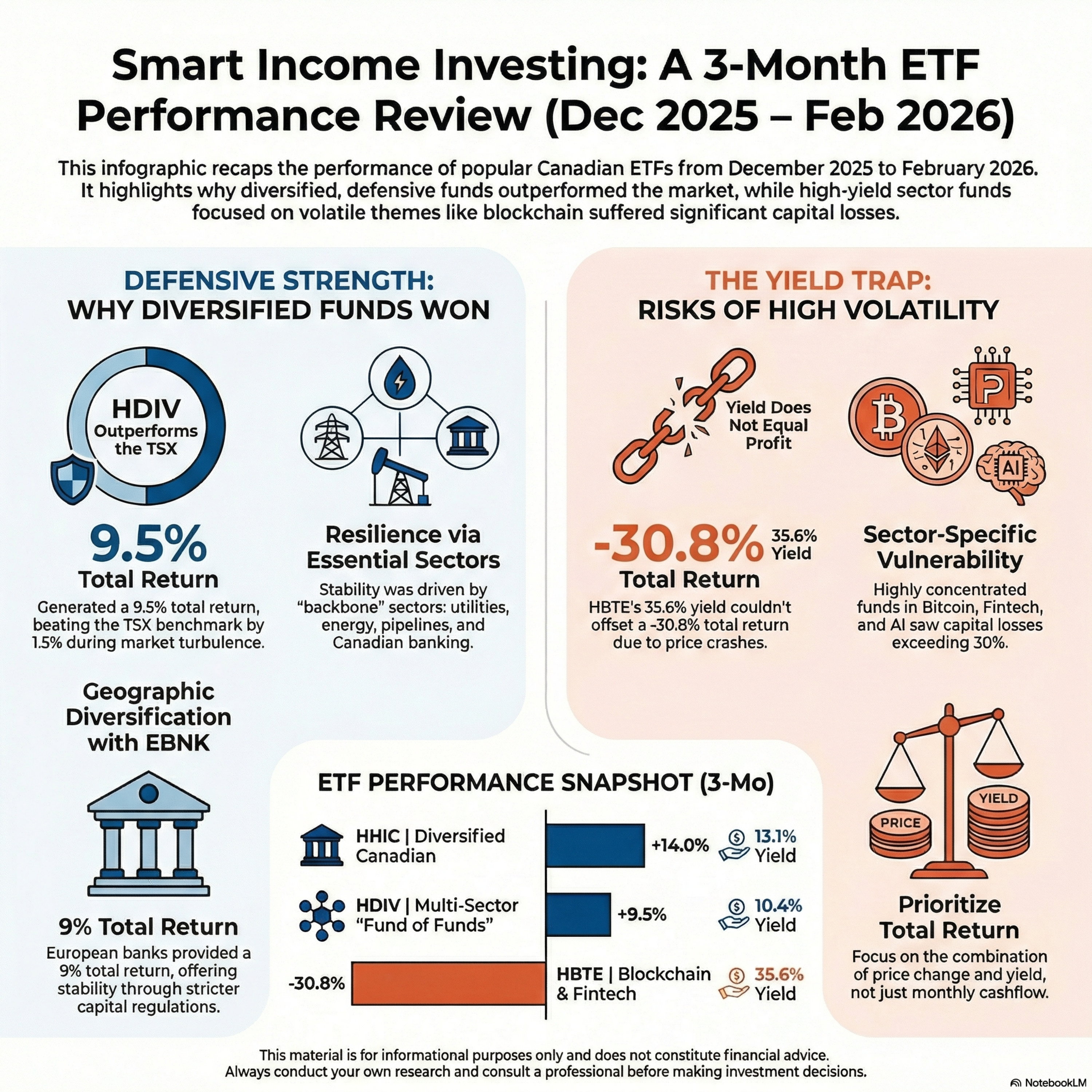 Smart Income Investing | 3-Month Canadian ETFs Review. Best, Risks, Monthly Paycheck. Harvest HHIS, Hamilton HDIV, Evolve BANK episode artwork