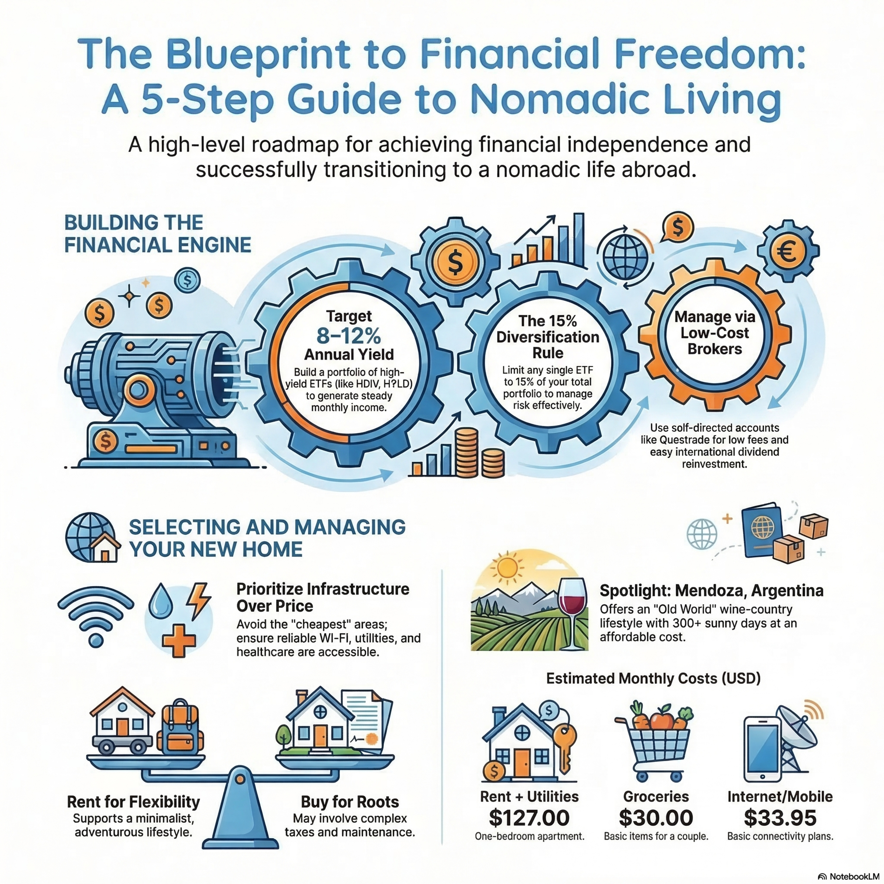 2026 Nomadic Life Blueprint - 5 Steps To Financial Independence With Passive Income Portfolio + Mendoza Argentina Experience + Harvest ETF #HUTE Case Study episode artwork