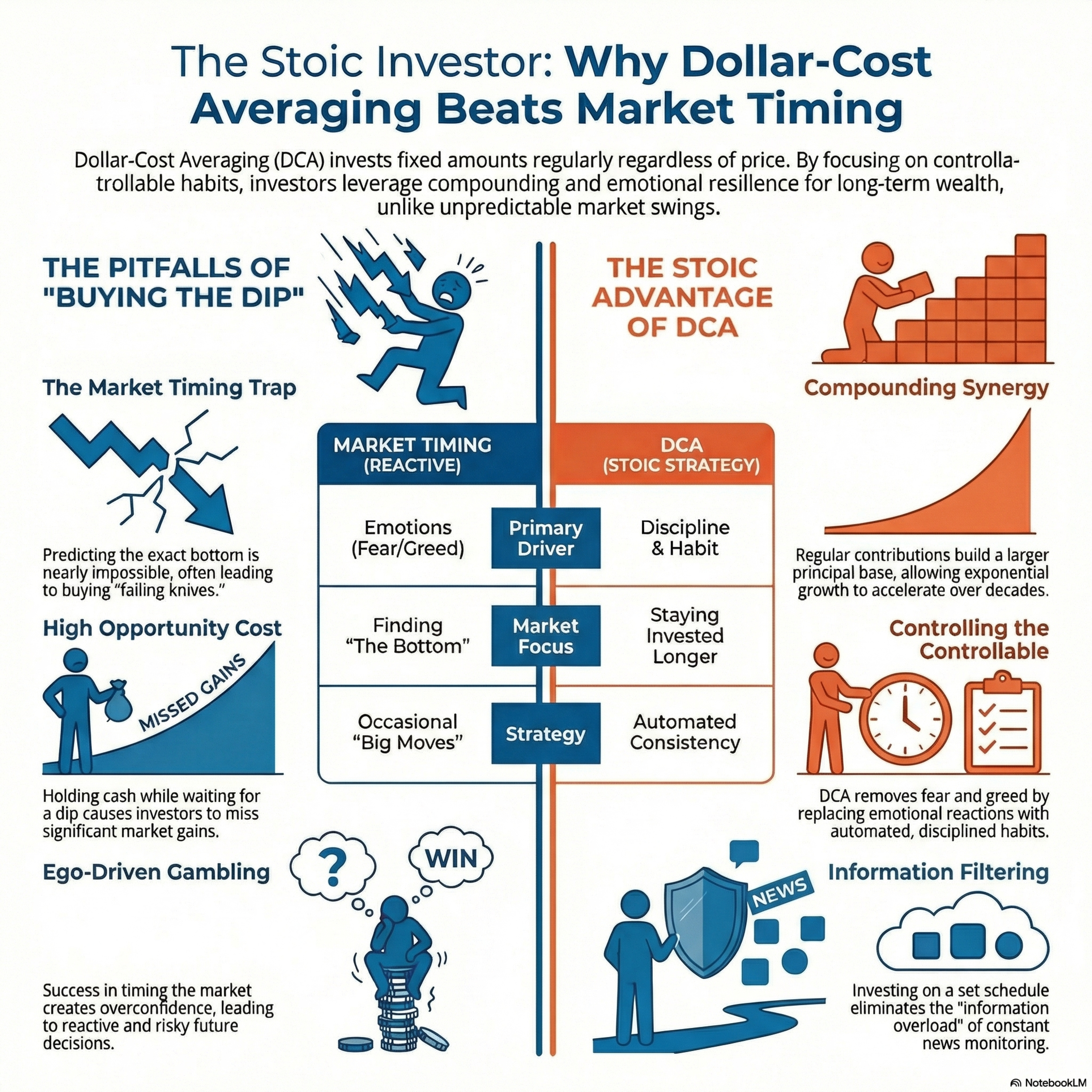 The Stoic Investor: Why Dollar Cost Averaging (DCA) Beats Market Timing And Buying The Dip For Long-Term Investing Success episode artwork
